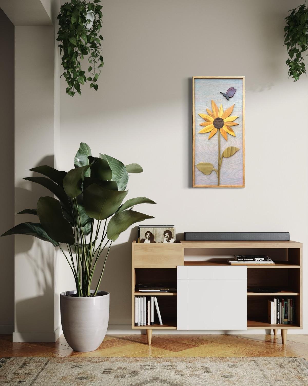 Timms Made | Sunflower and Butterfly