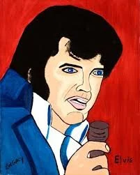 Gacy sucks at painting, here's his Elvis