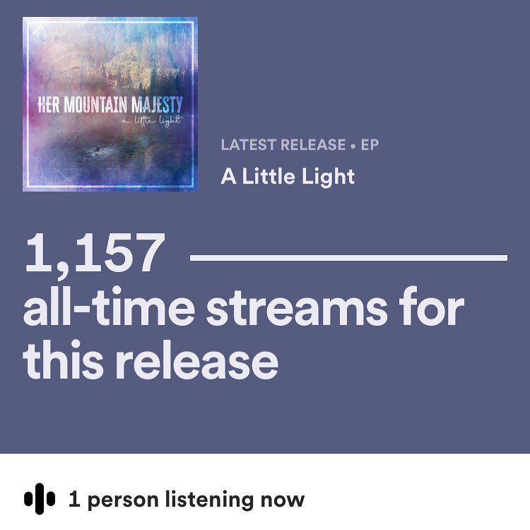 Why hello to whoever the one person listening right now is 😄! Thanks for all the listens, shares, playlists, etc on our EP so far. You&rsquo;re the reason we broke 1k streams to our EP. Super duper appreciate it. If you haven&rsquo;t listened yet, y