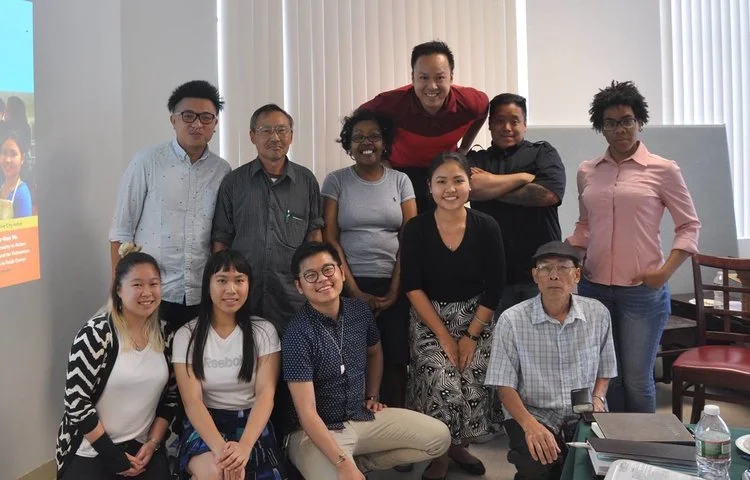 Top row: Tam Le; Middle row, left to right: Justin Nguyen, Hung Vu, Michelle Nguyen, Tommy Nguyen, and Grace Ejiwale; Awkward bottom row, left to right: Kathy Le, Joan DoTruong, Duoc Nguyen, Tran Vu, and Cuong Nguyen.  (Photo Credit: Kevin Lam)