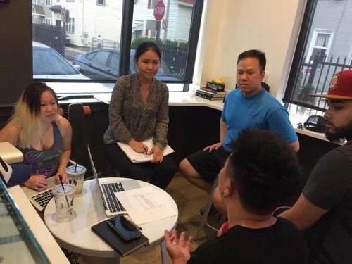 Left to right: Tony Vũ, Tâm Le, Kathy Le, Tran Vu, and Justin Nguyen. (Photo: Sky)