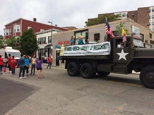 VietAID's float. (Photo: Tran Vu)