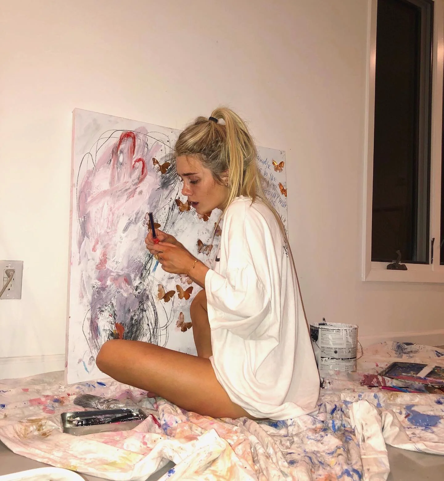 lotsa stuff in a painting