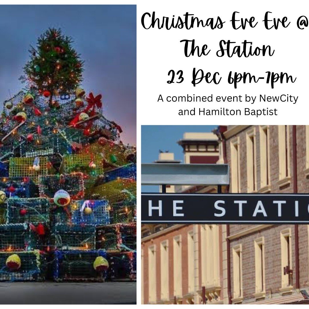 Join us for Christmas Eve Eve
6pm-7pm at The Station
If youre free afterward bring some picnic goodies  and drinks and we will kick on on the platform