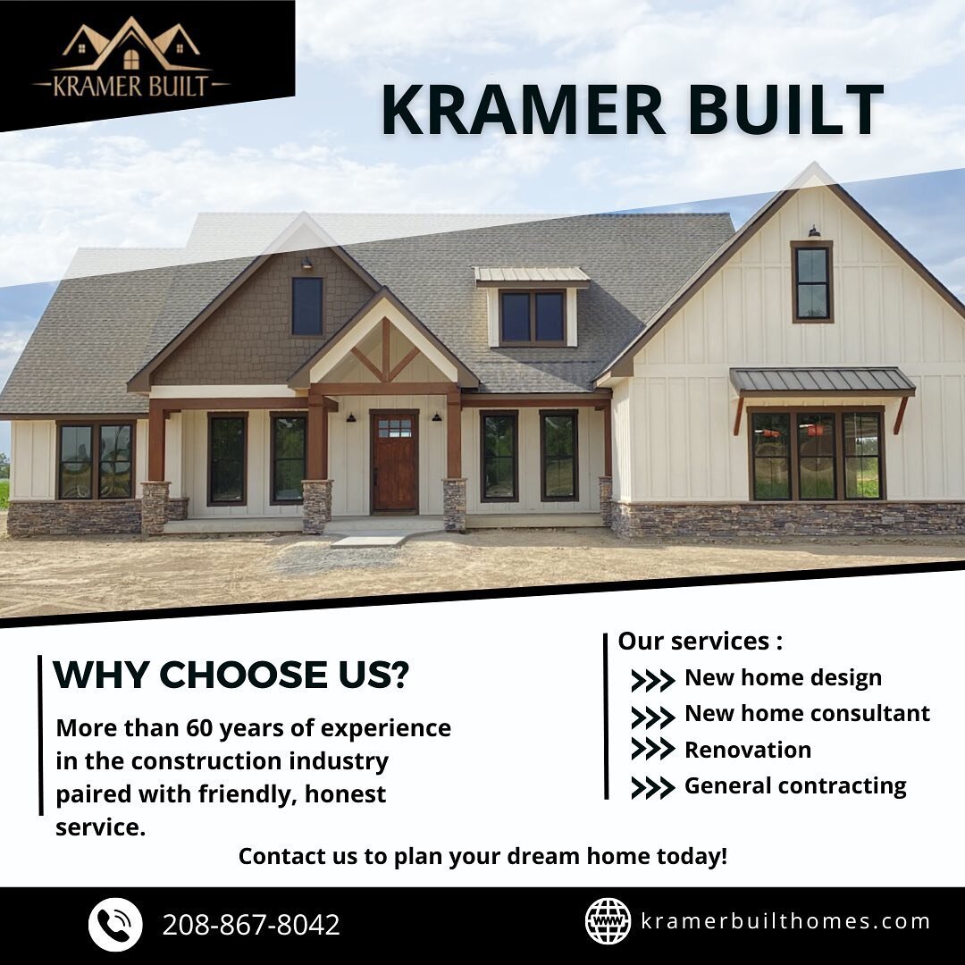 With more than 60 years of combined construction experience, great attention to detail, and small town values, you won&rsquo;t be disappointed if you build with us!