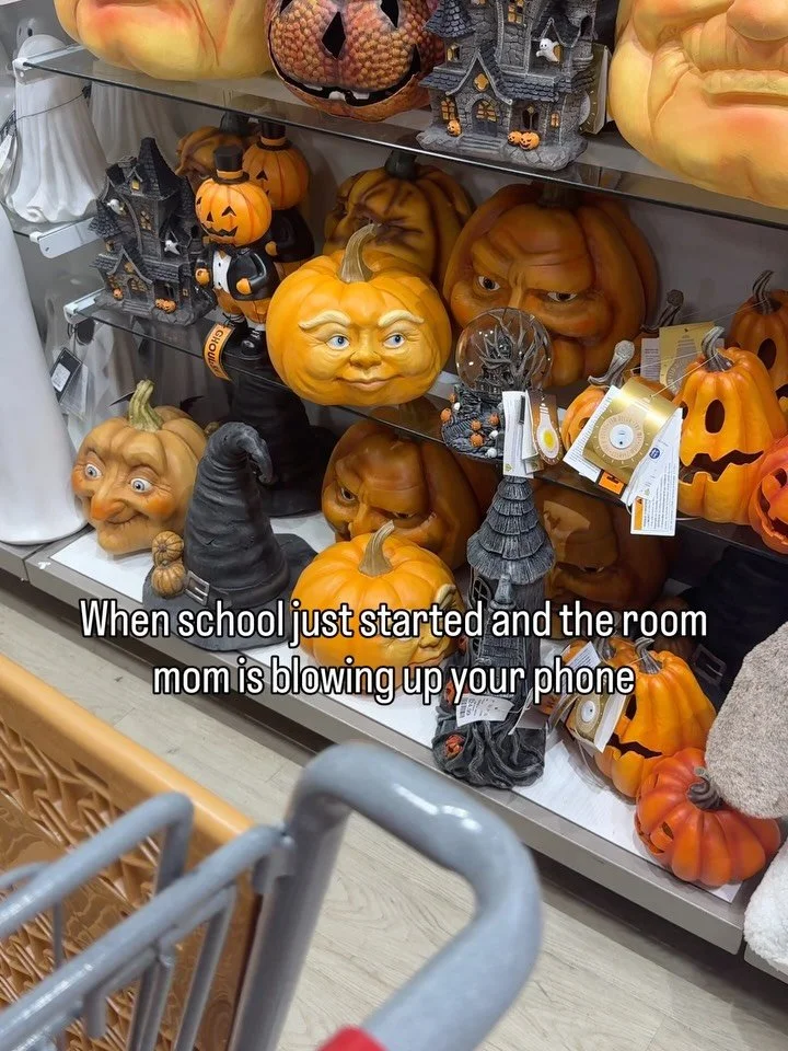 Saw this pumpkin at homegoods at it&rsquo;s become my whole personality. Where are my RBF girlies at? 

#mom #adhd #backtoschool #momlife #austin