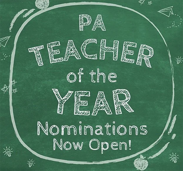 PA Teacher of the Year Nominations Open through December 15!