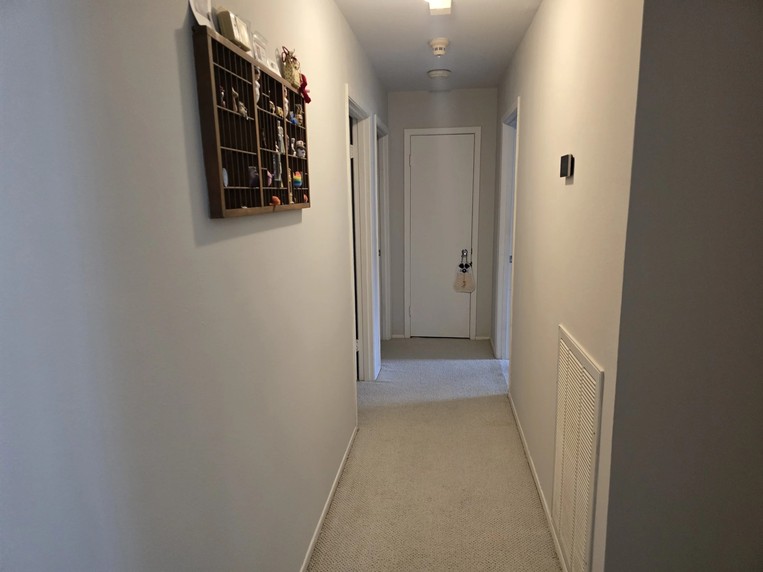 Freshly painted hallway completed as part of Paint It Forward 2026 in West Houston, Texas.