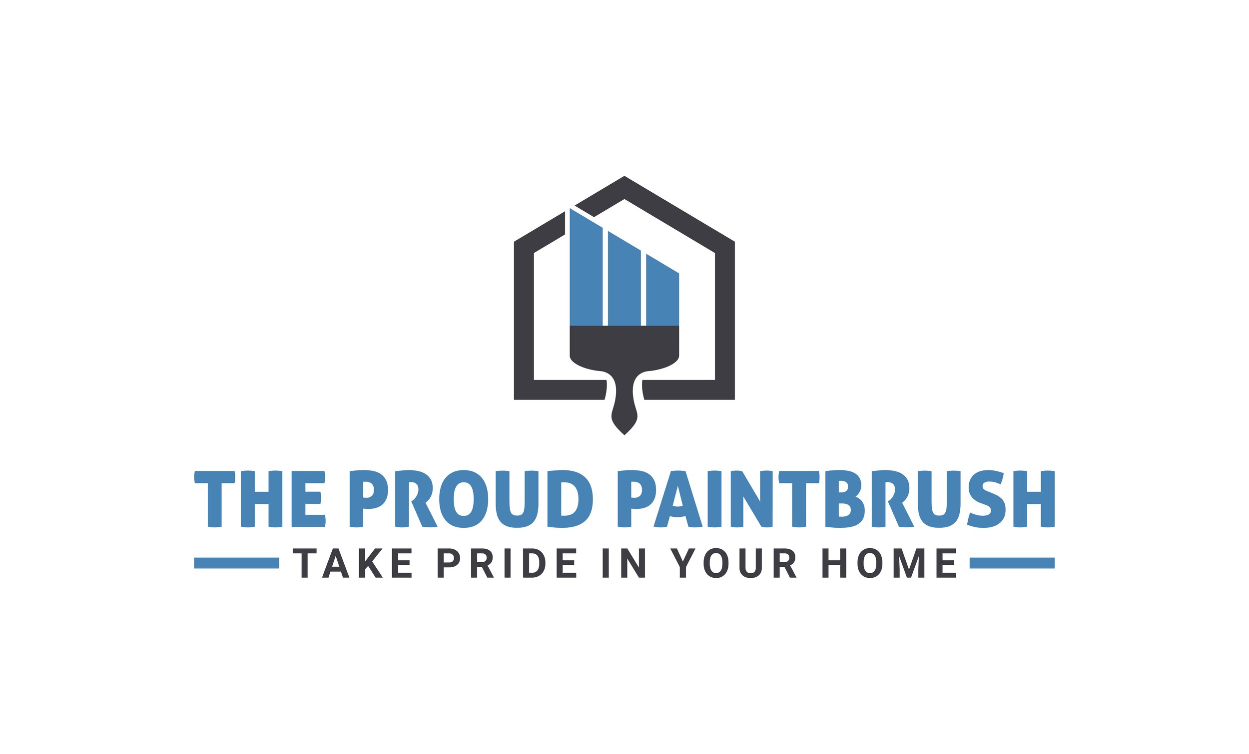 The Proud Paintbrush professional residential painting company logo.