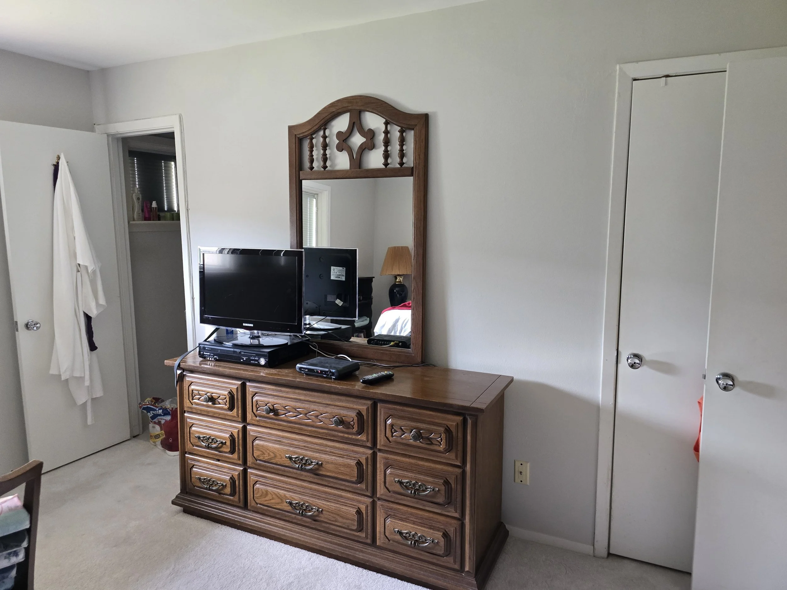 Freshly painted bedroom completed as part of Paint It Forward 2026 in West Houston, Texas.