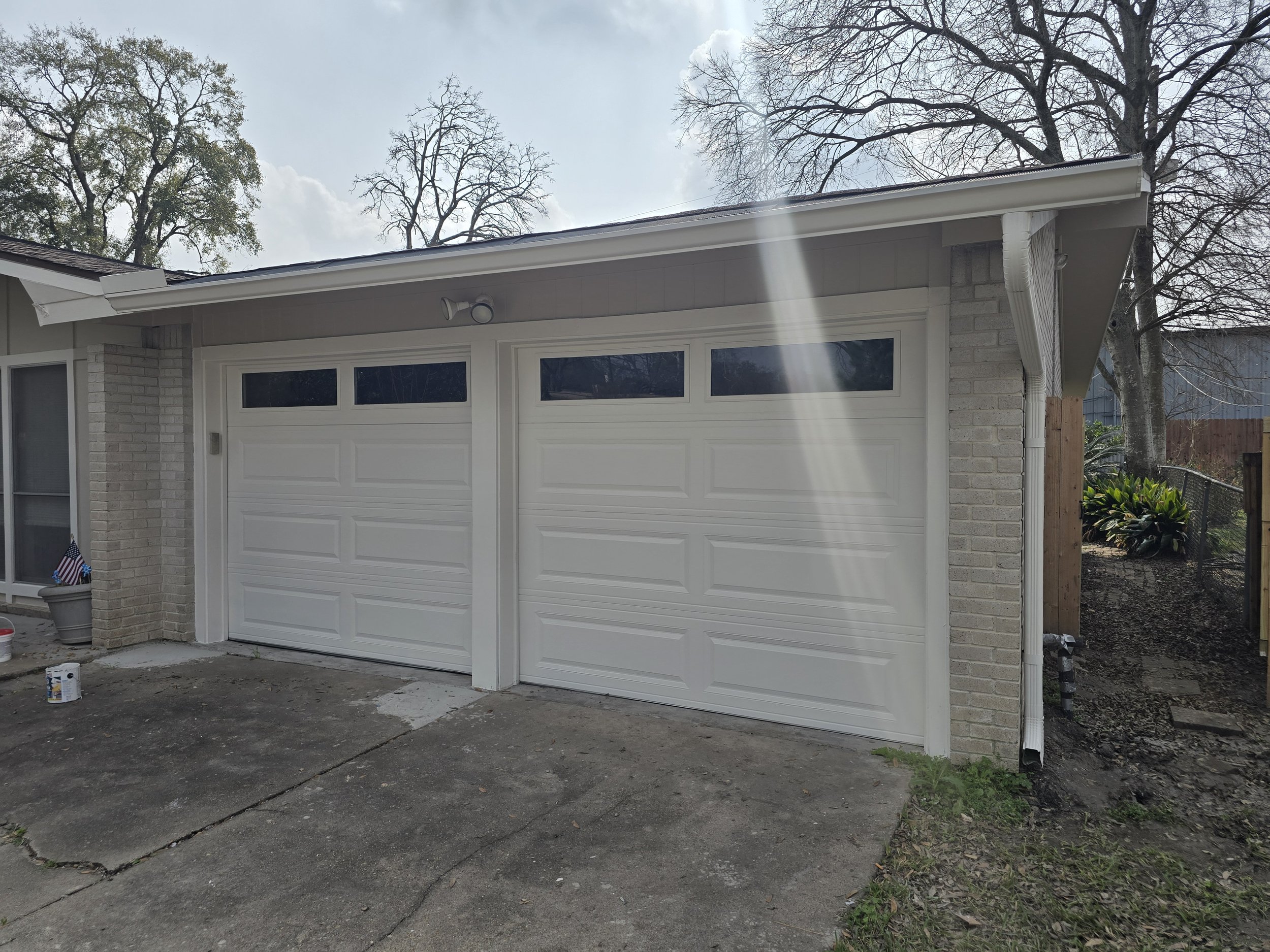 Freshly painted exterior of a home as part of the Paint It Forward 2026 project in West Houston, Texas.