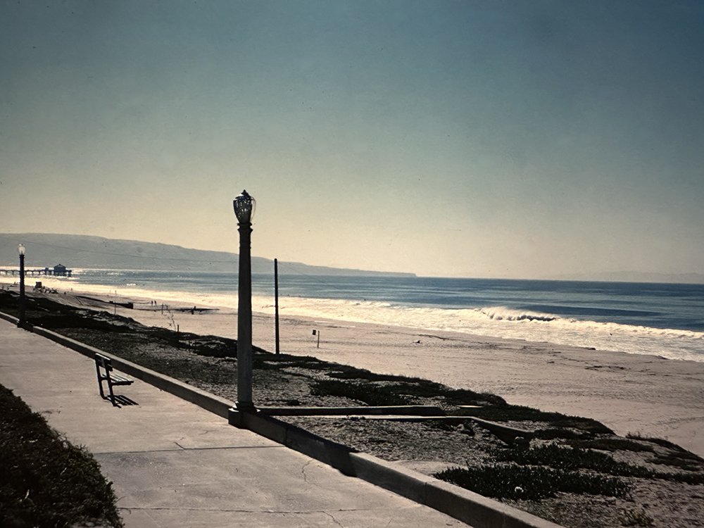  Below his House, the Strand, Manhattan Beach, 1958 