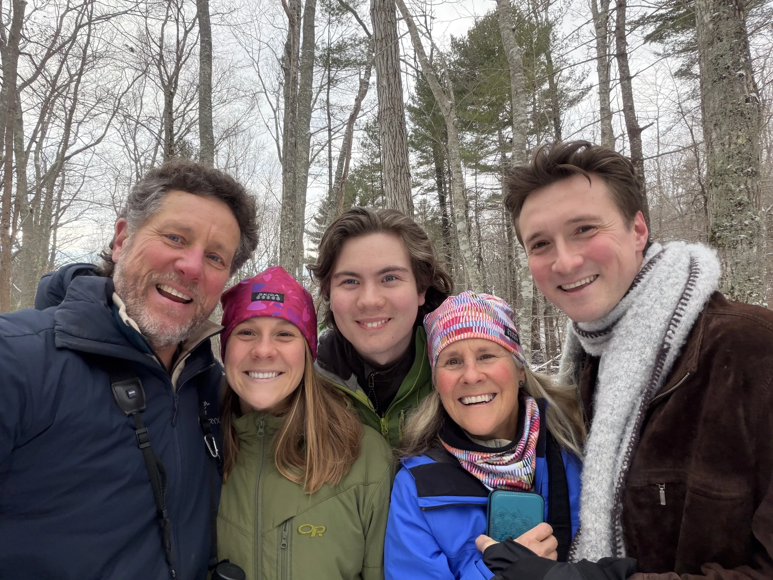 Carey with her family: Ian, Ella, Oliver &amp; Cooper