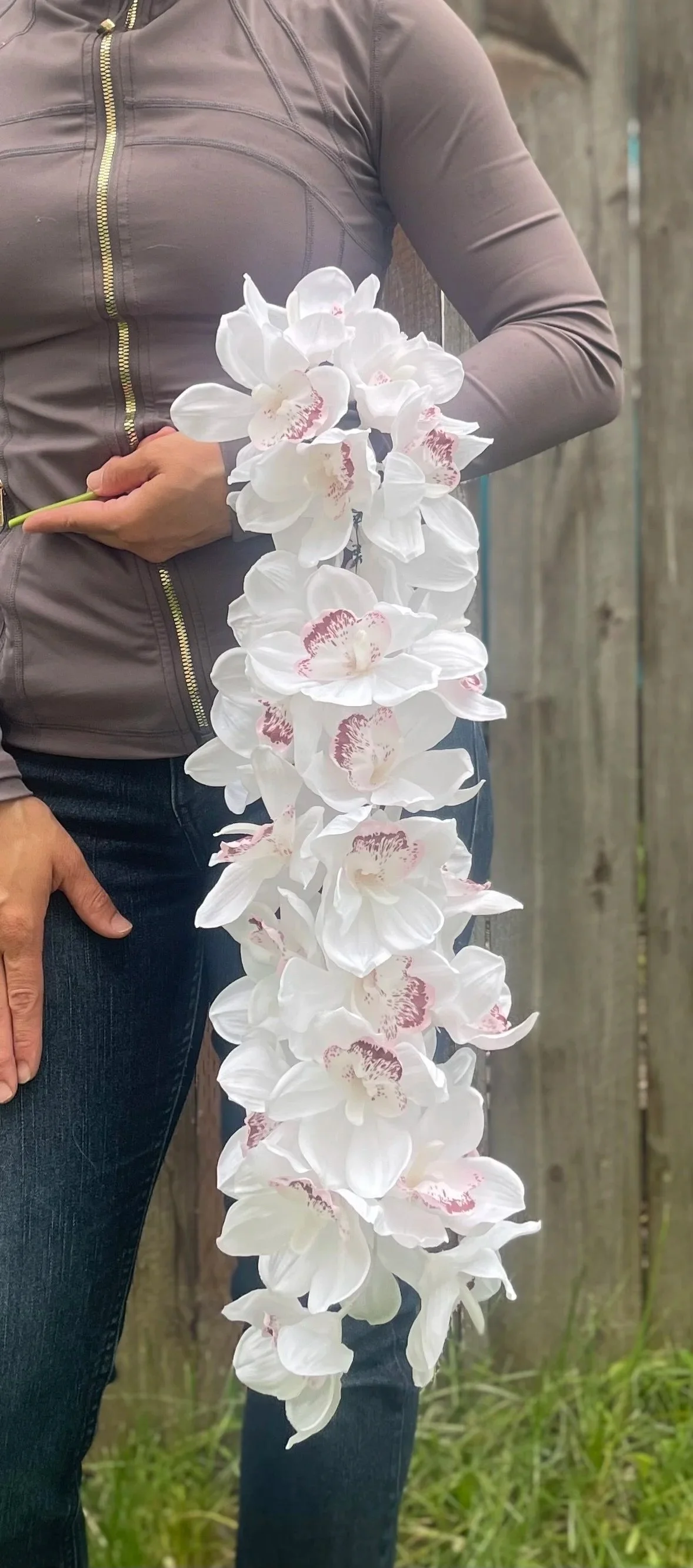 Cascading Cymbidium Orchid Bouquet
