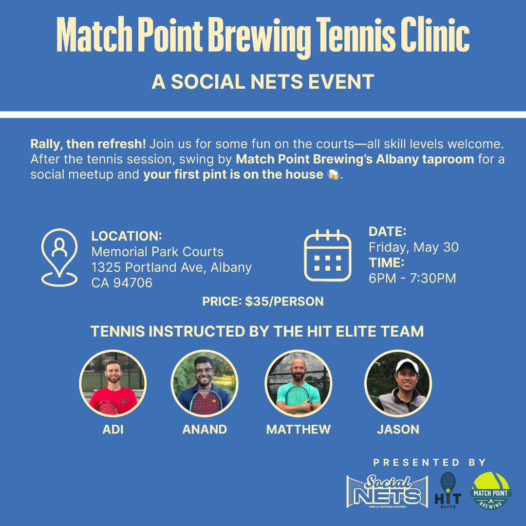 USTA Social Nets x Hit Elite Tennis Clinic @ Albany Memorial Park