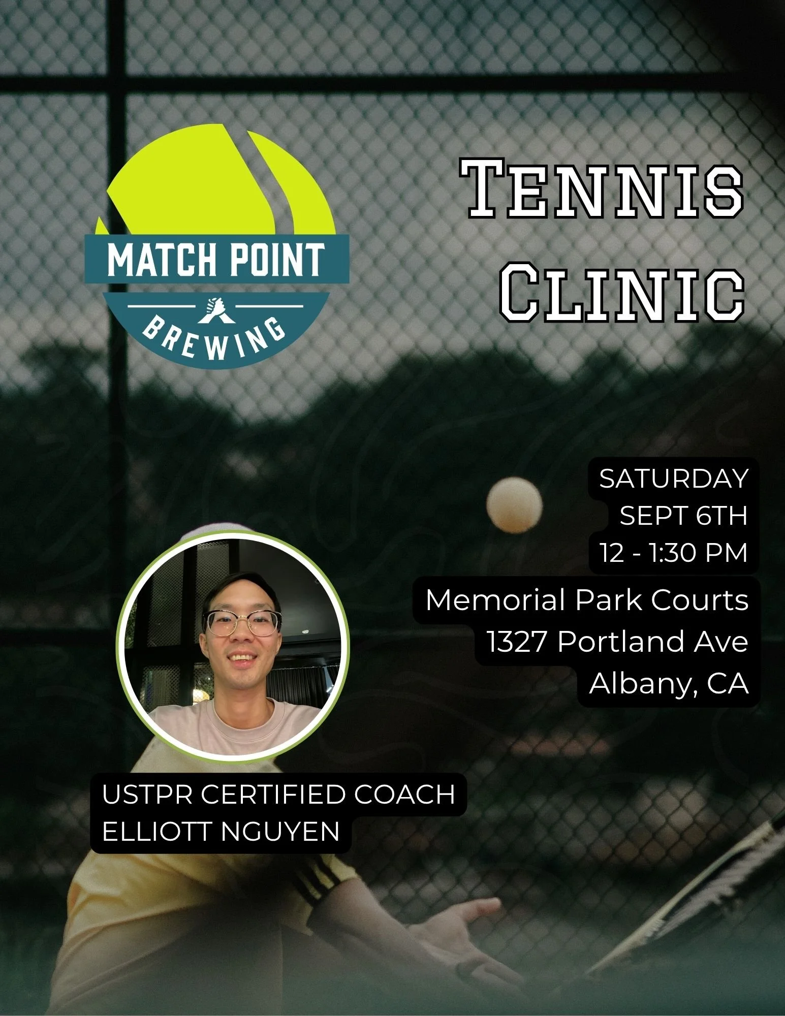 Elliott Nguyen Tennis Clinic