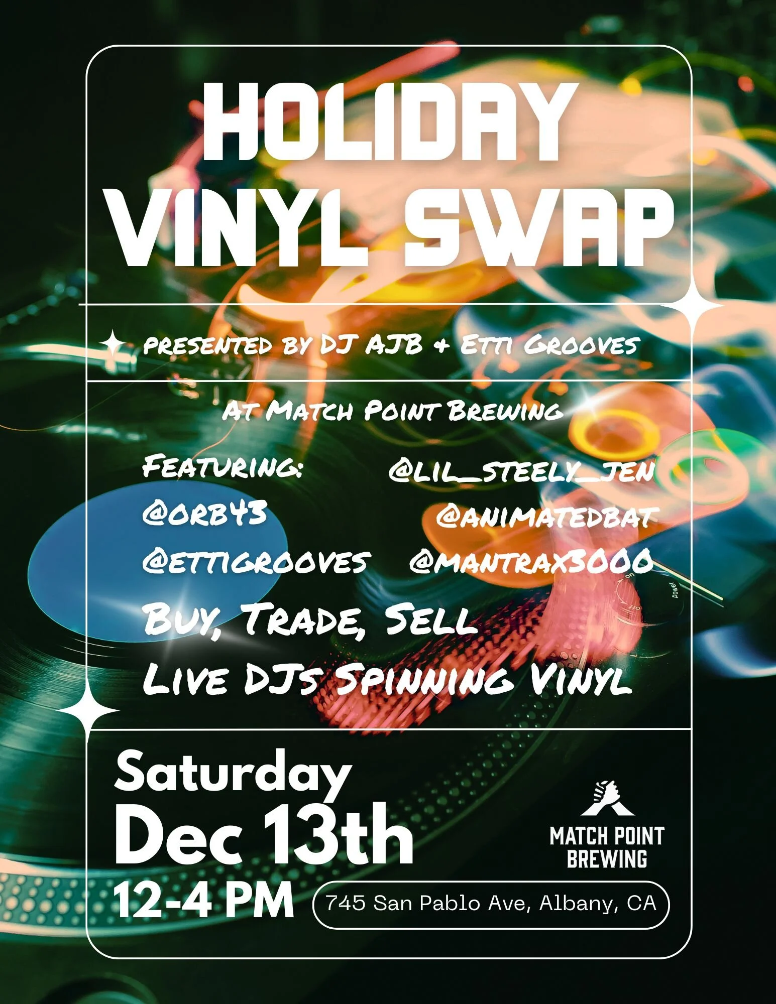 Holiday Vinyl Swap @ Match Point Brewing Taproom