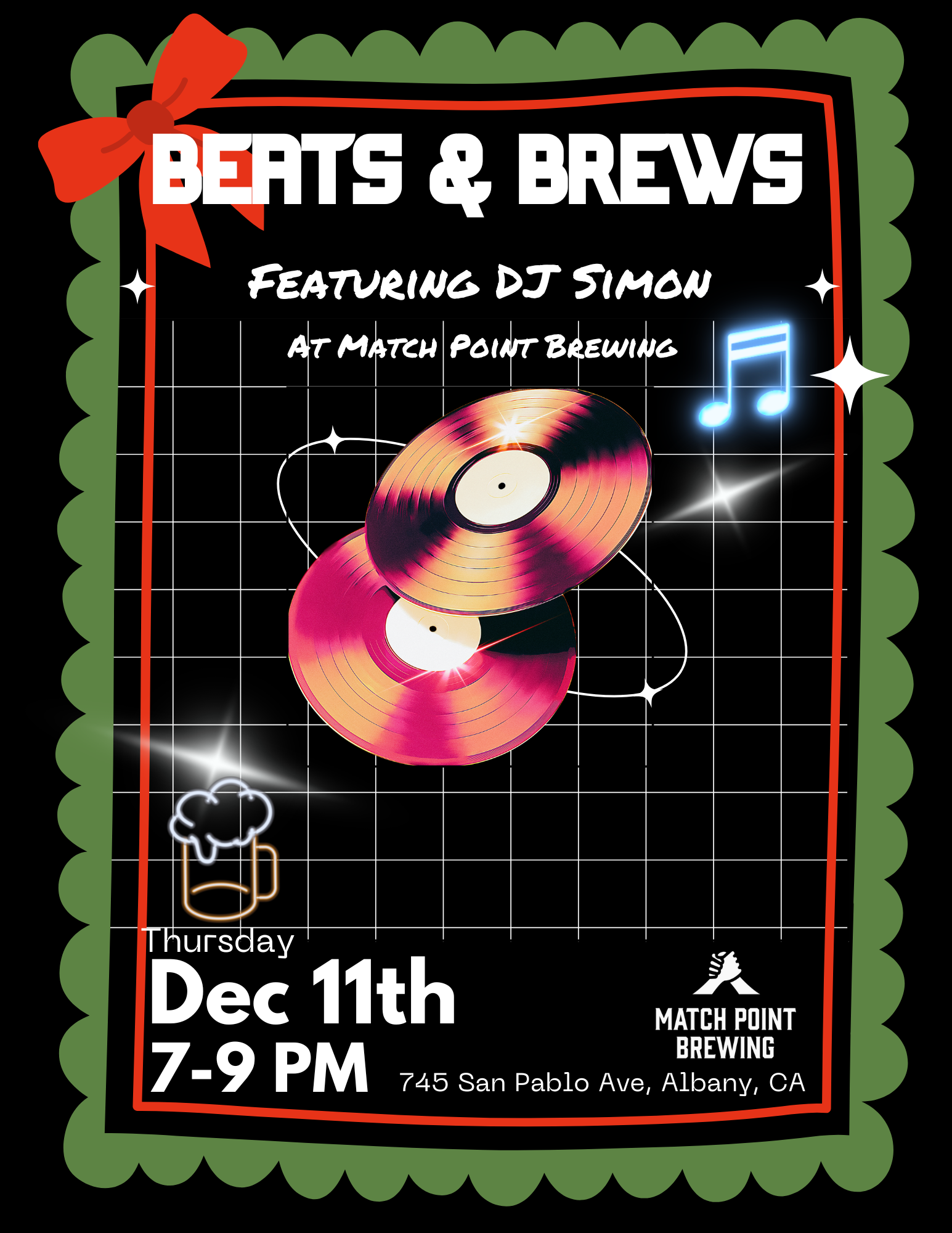 Beats &amp; Brews Thursday @ Match Point Brewing