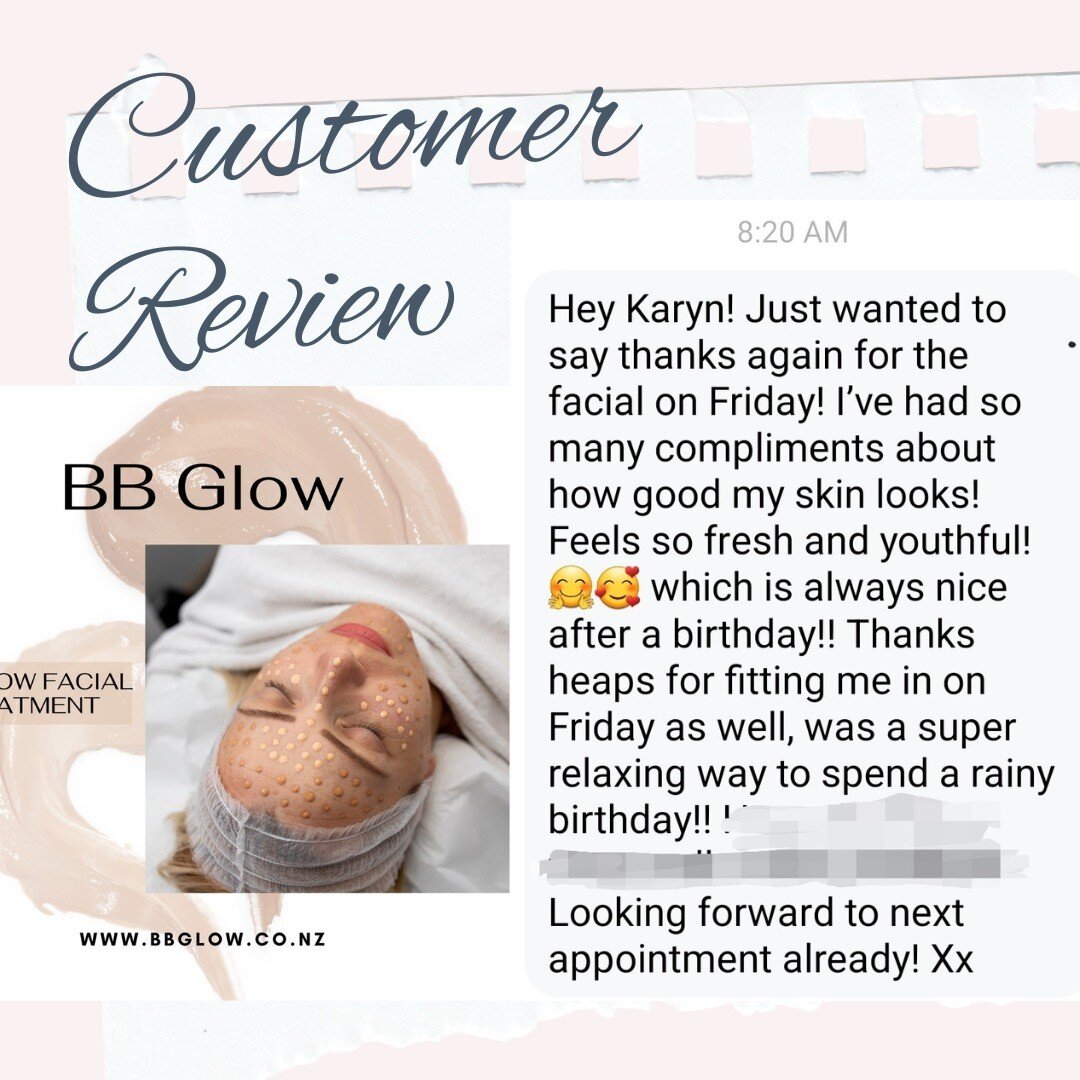 Another GLOWING REVIEW after their #bbglowtreatment !❤️
Glowing, even skin tone and hydrated, nourished nano-fusion radiance, lesssgo!!!

As part of this beautiful treatment, BB Glow offers Booster ampoules, each with their own unique ingredient prof