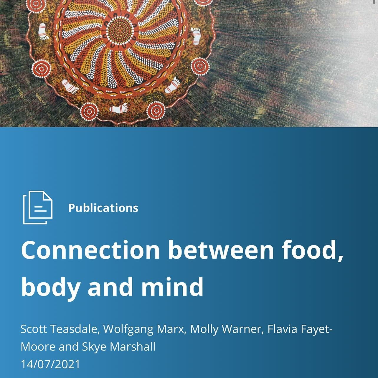 Hot off the press, our article on the connection between food, body and mind published today by the @aihw.gov.au 

Nutrition programs were more effective when they were culturally appropriate and community endorsed, co-designed with Elders. It is so 