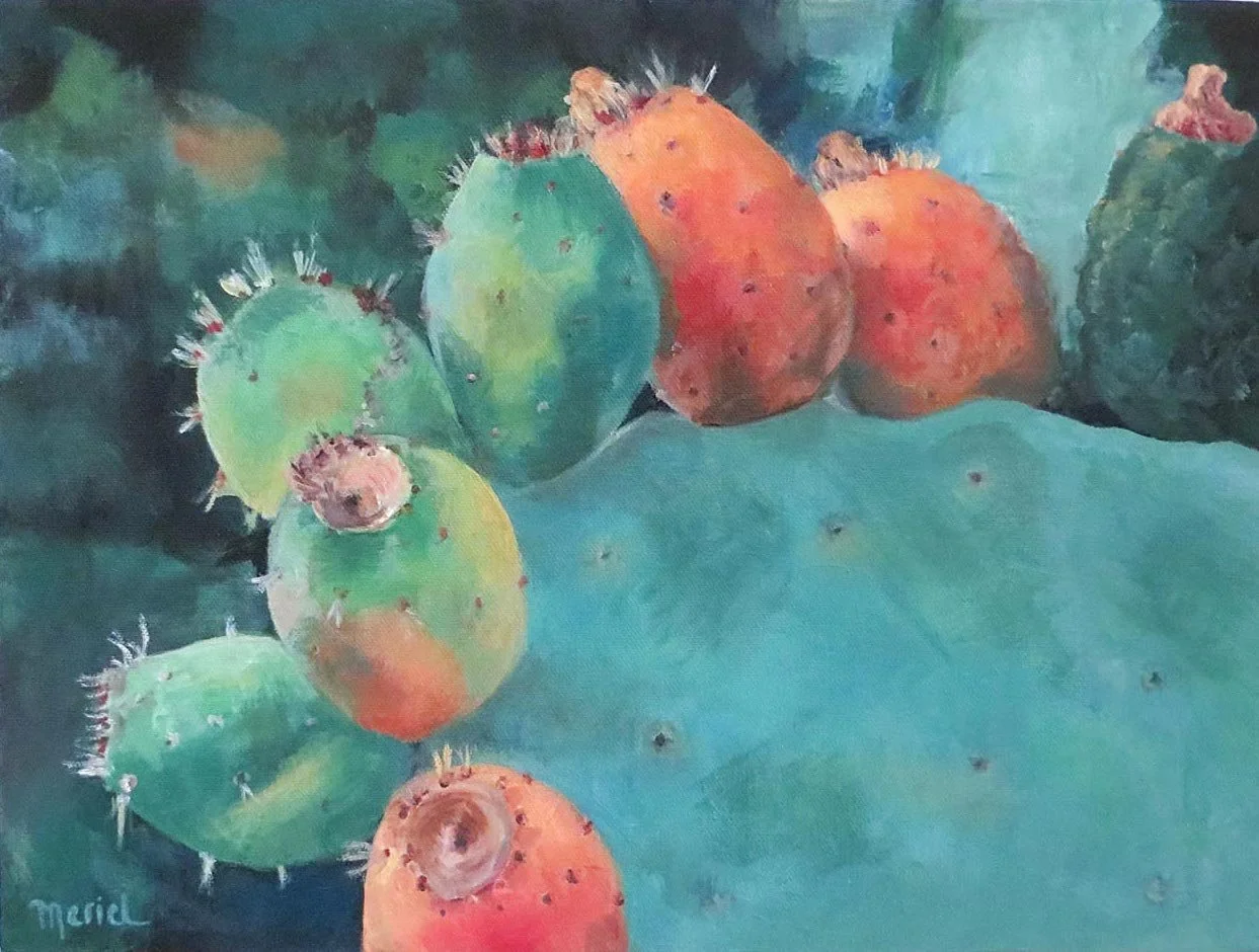 'Prickly Pear' oil on canvas 40 x 30 cm SOLD