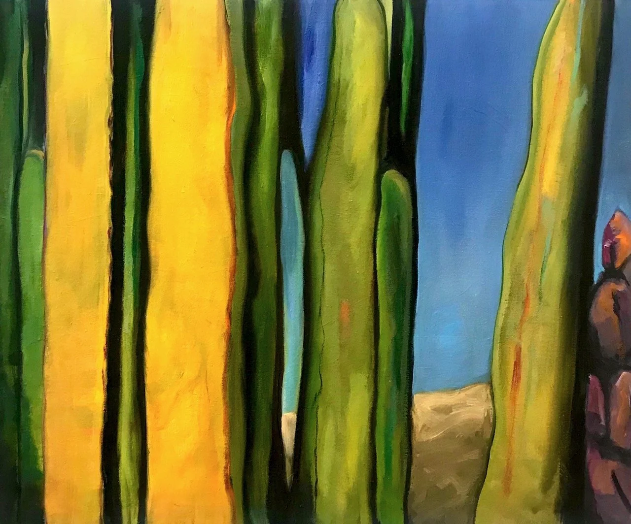 'Palm Springs' oil on canvas 62 x51 cm