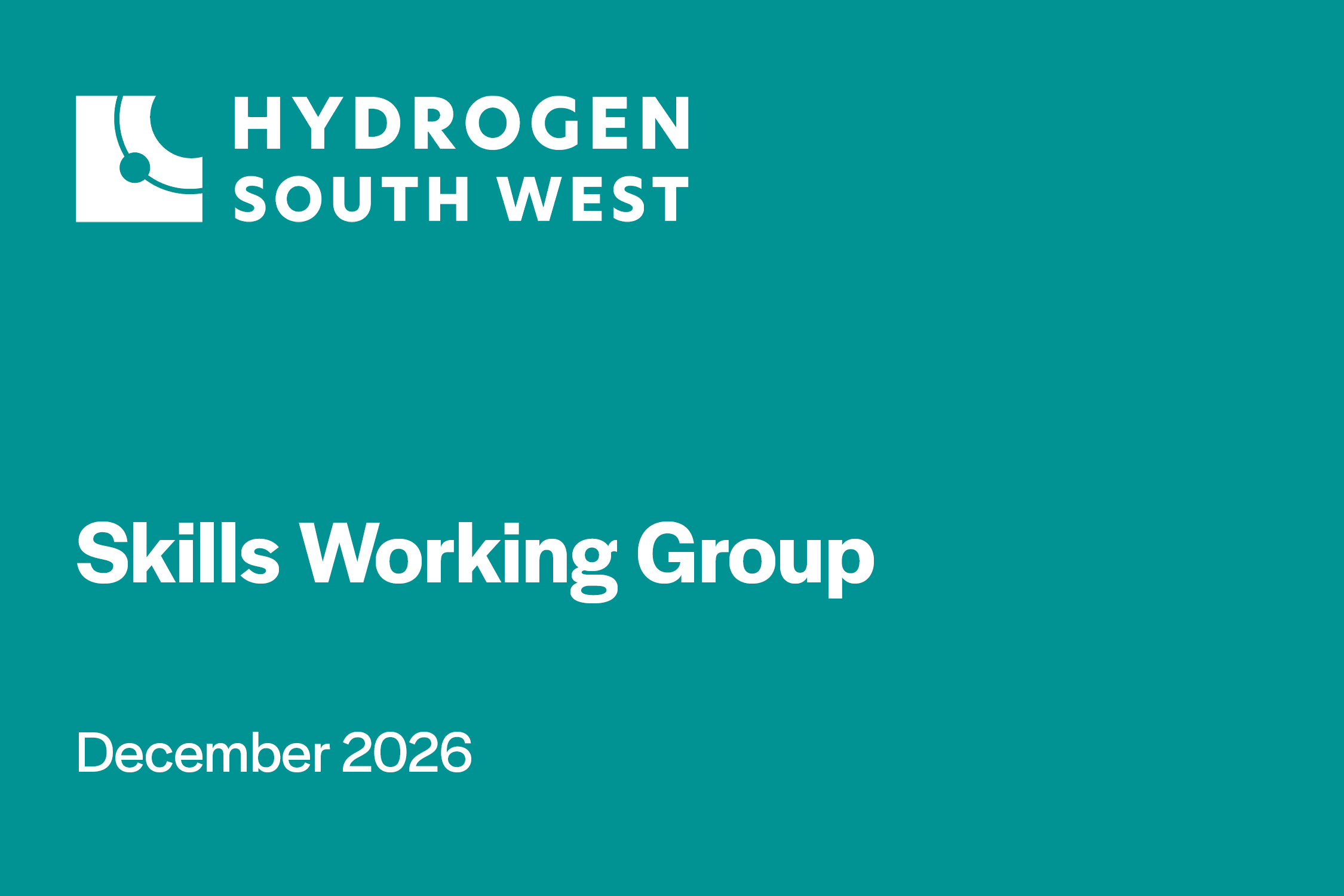 Skills Working Group TBC