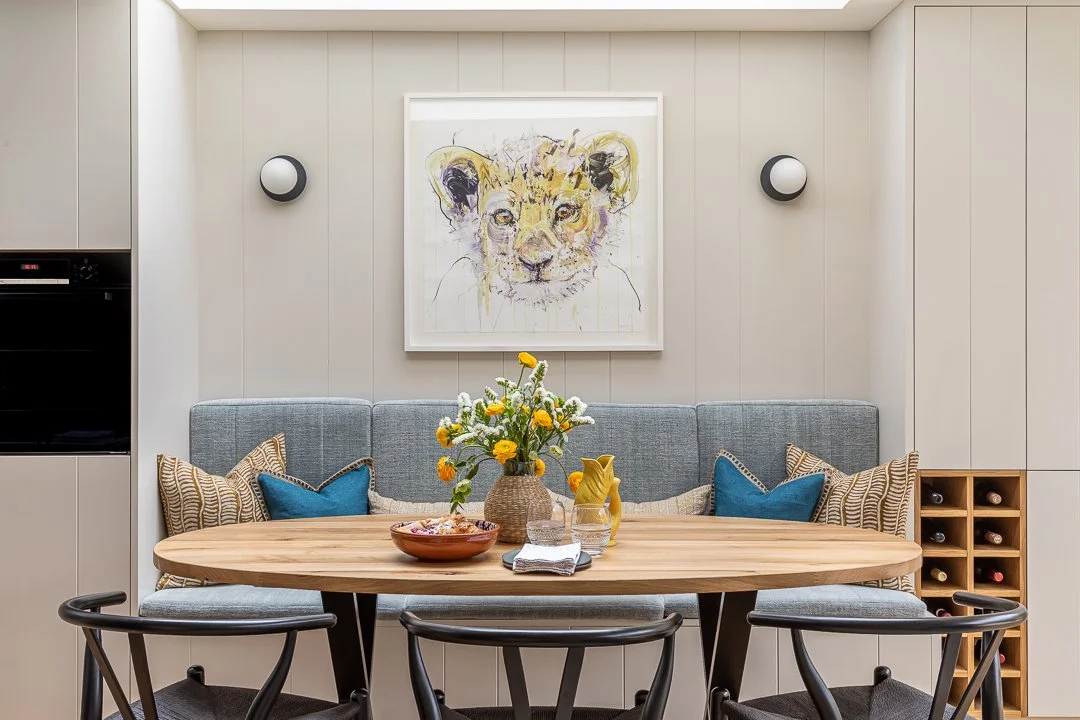 Built in banquette seating - kitchen