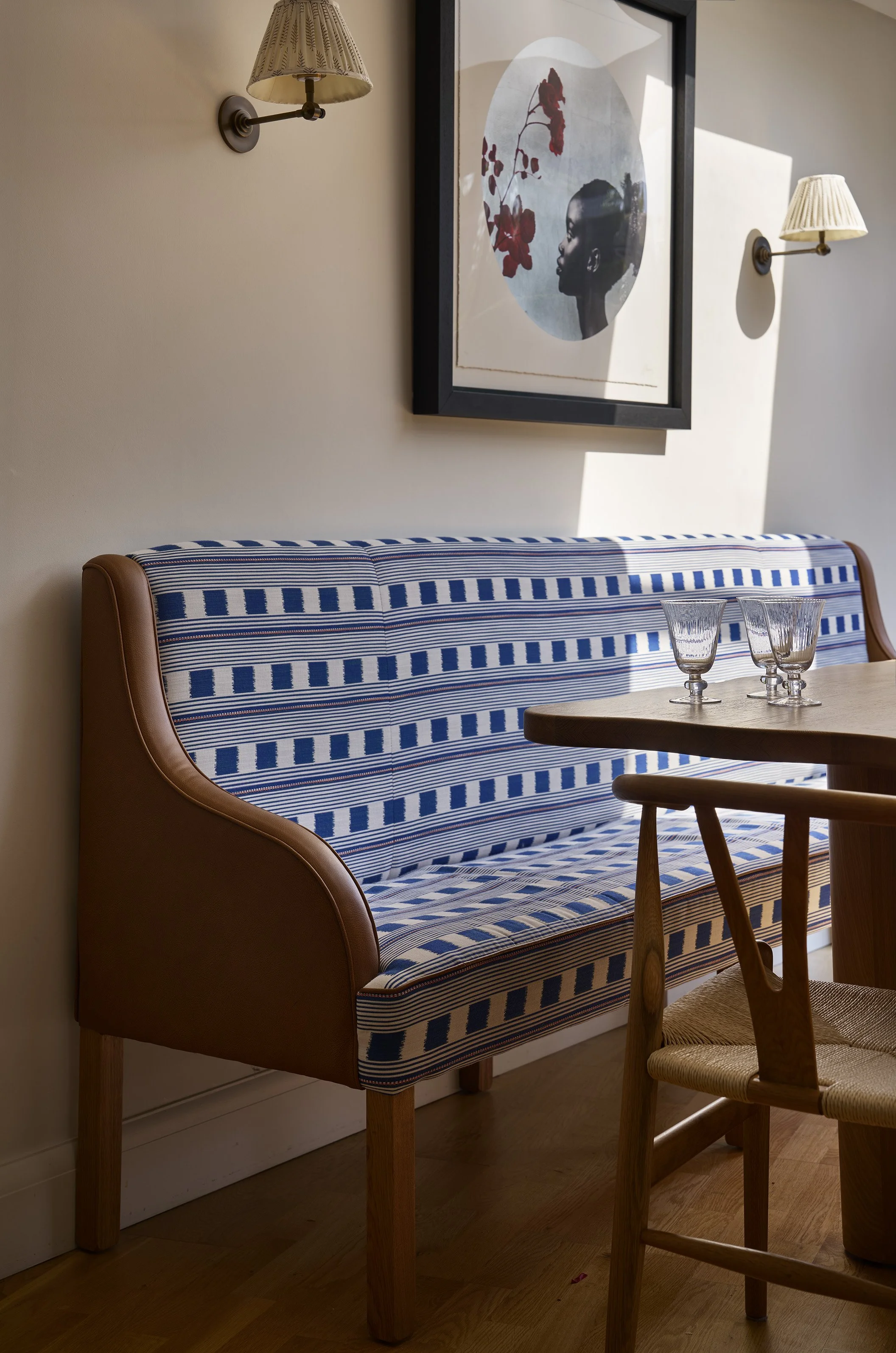 Bespoke, built in banquette seat