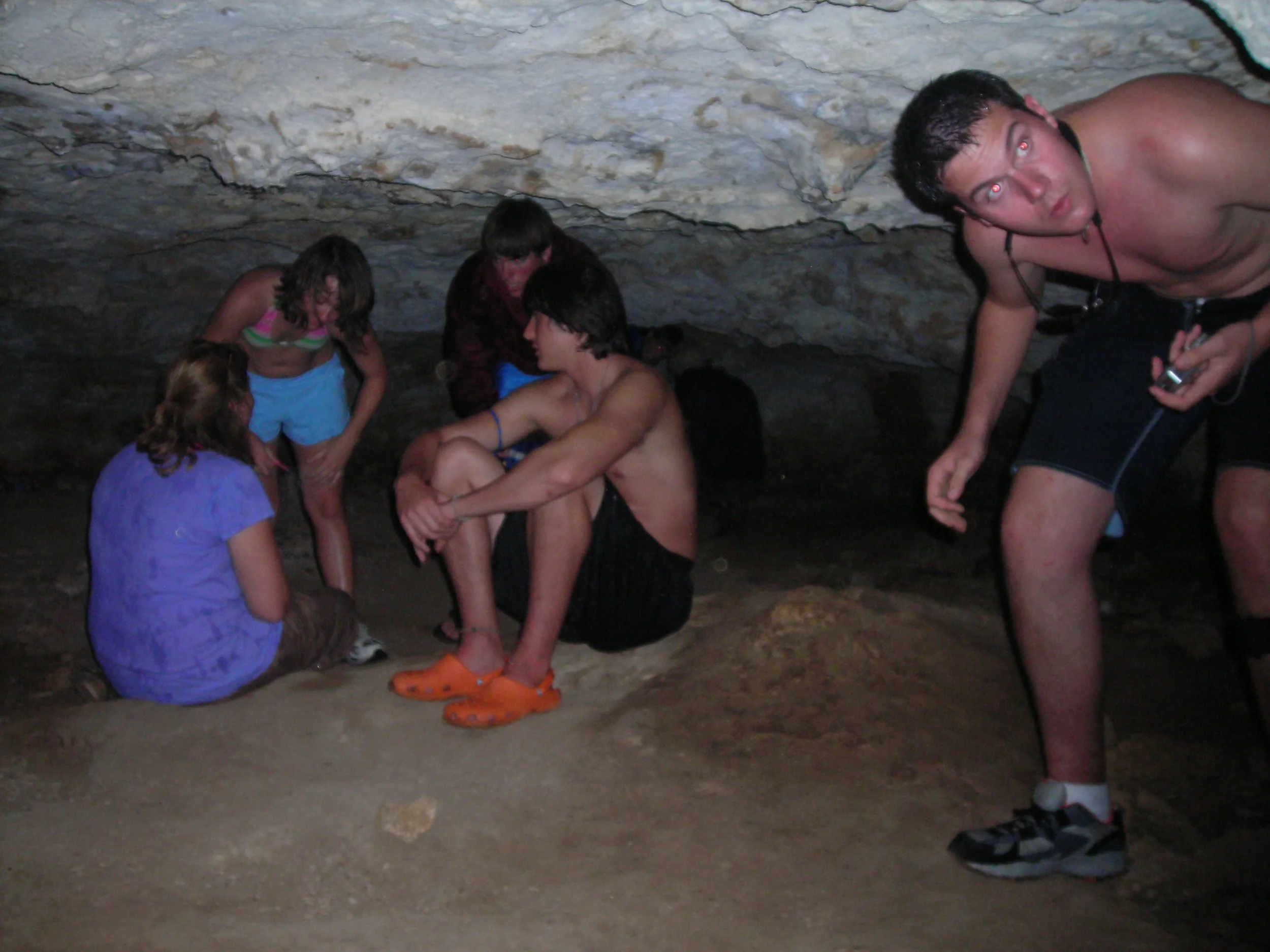 Inside the caves