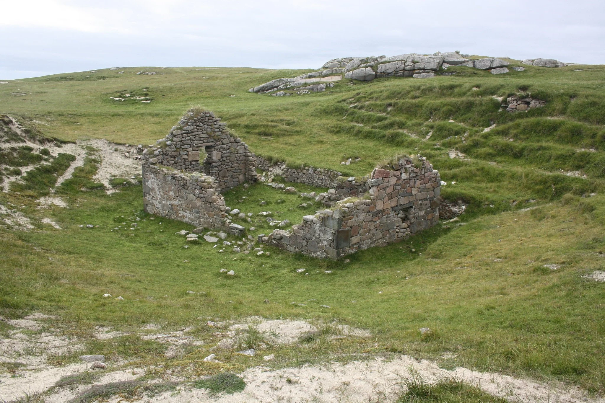 Church ruins on the island