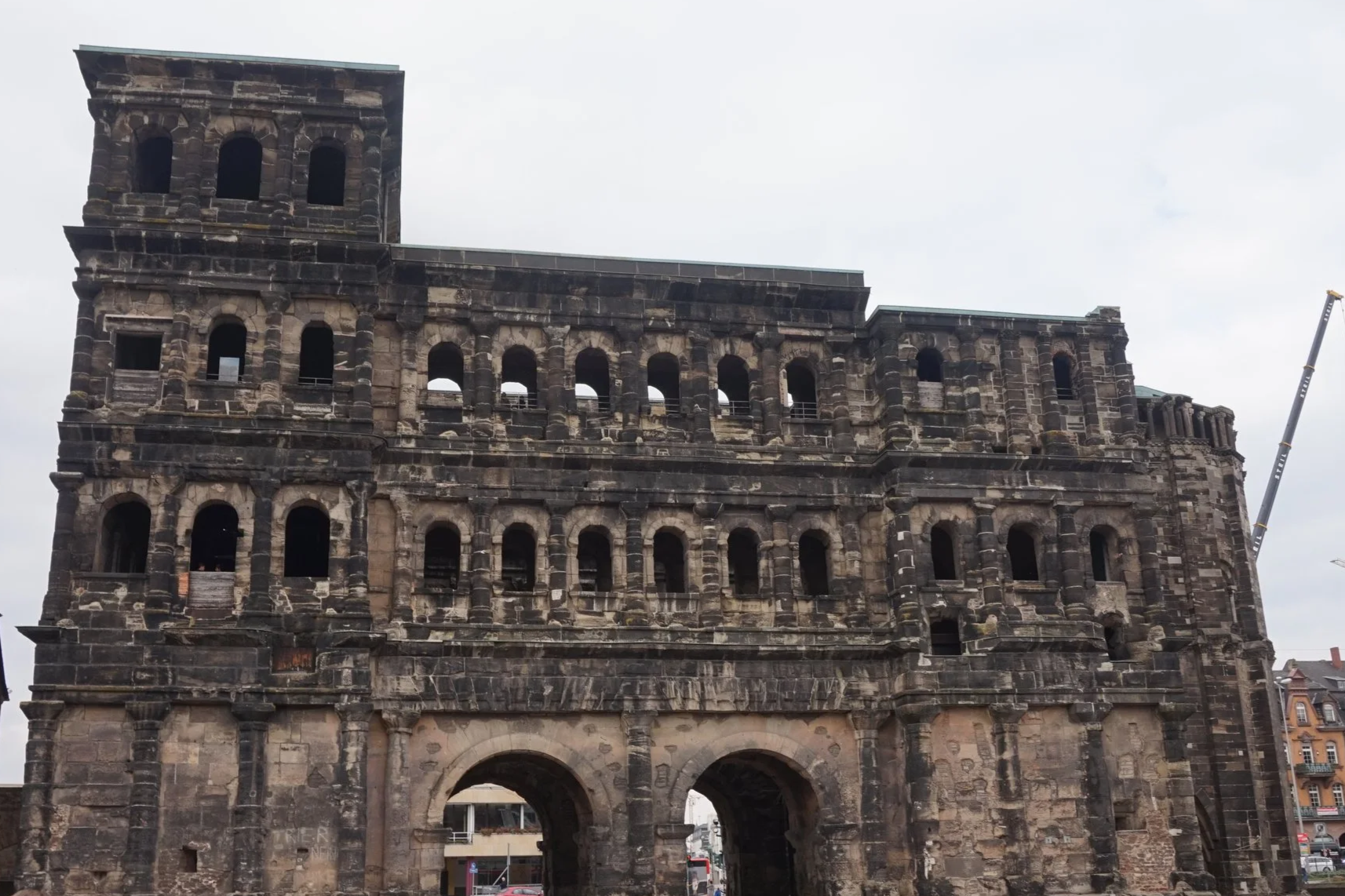 One of the Roman buildings in Trier, the Porta Nigra