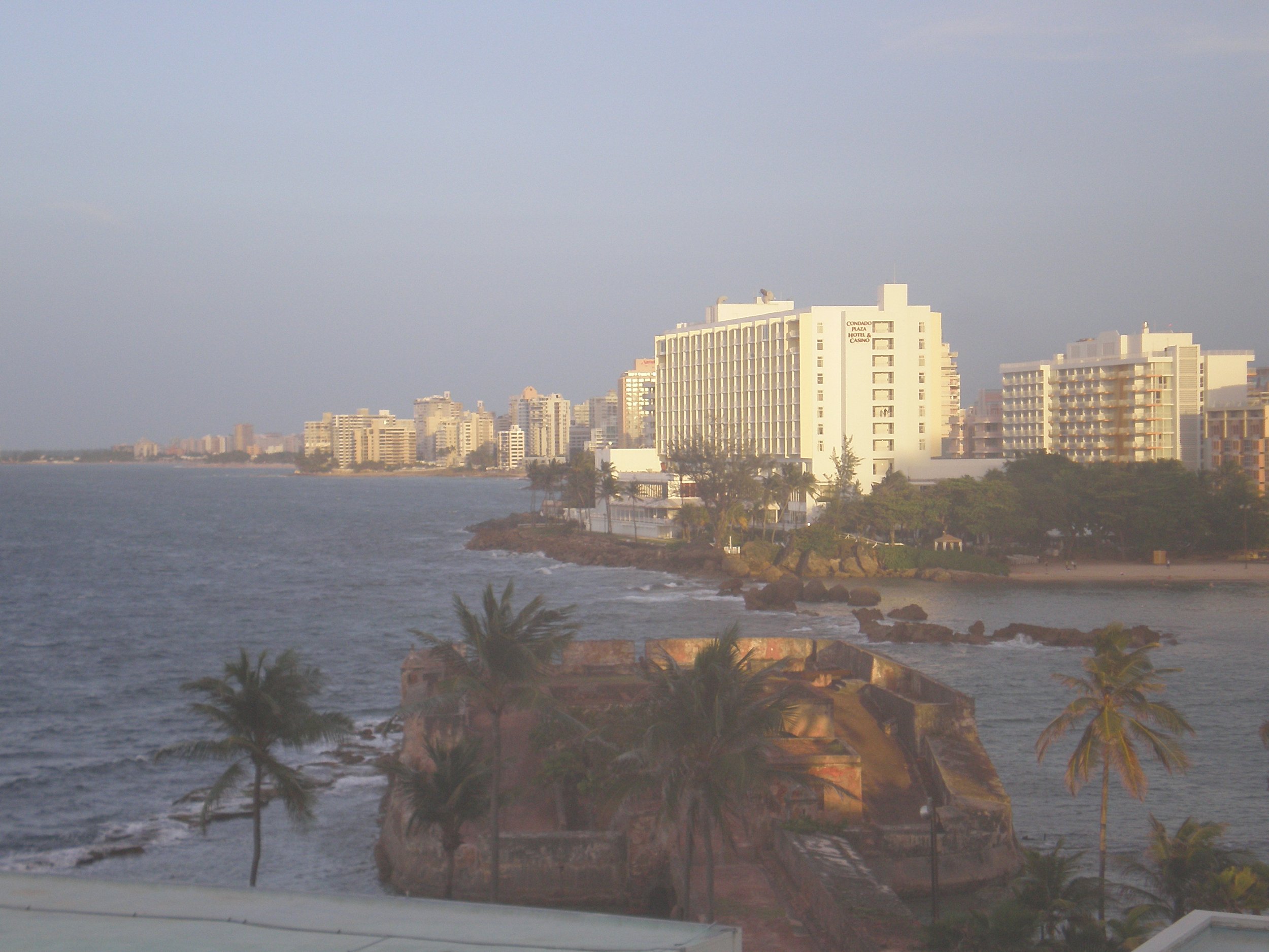 Condado Lagoon at sunset