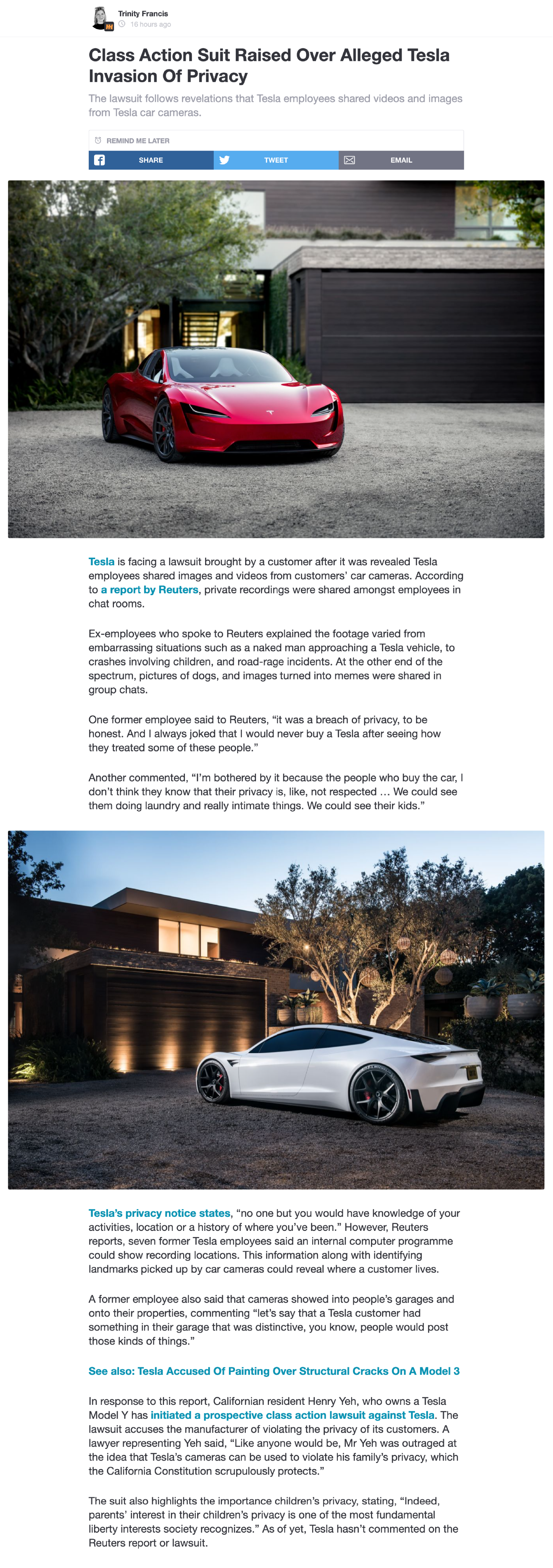 Class Action Suit Raised Over Alleged Tesla Invasion Of Privacy 12th April 2023.png