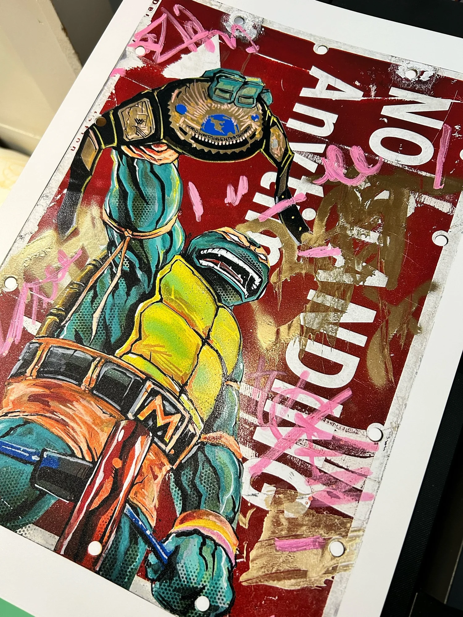 Mike With The Belt Print — RZP Artworks