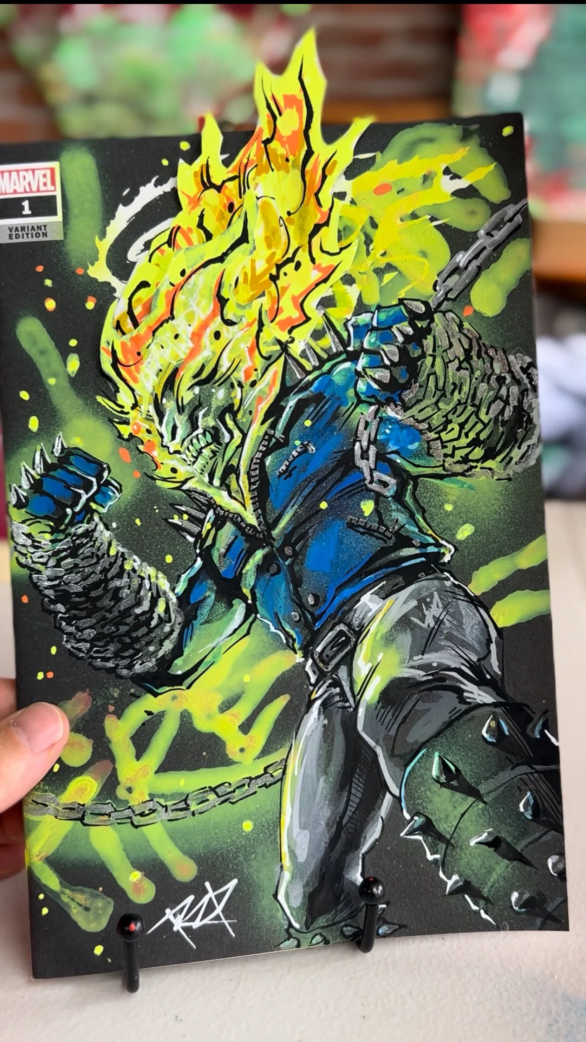 Ghost Rider Pop Up Sketch — RZP Artworks