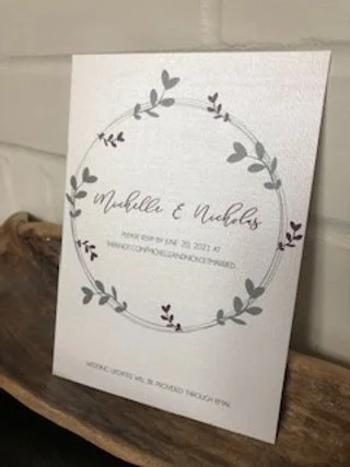 Michelle's wedding invite
