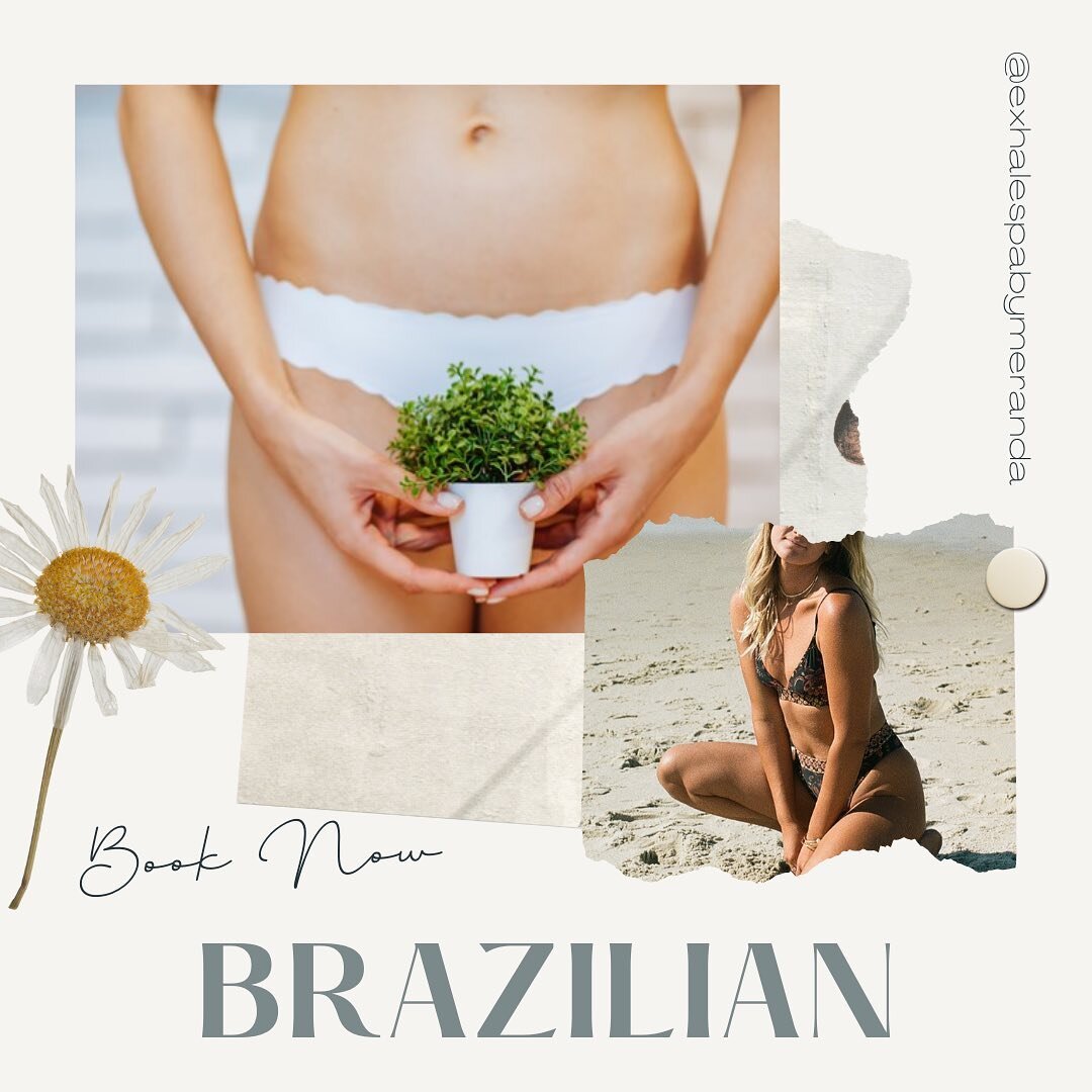 ➡️B r a z i l i a n  Wax

🤍If you&rsquo;ve never had one before, now is the time!
✨Painless 
✨Under 15 minutes 
✨Great results 

#brazilianwax #waxing #painfreewaxing #summerbody