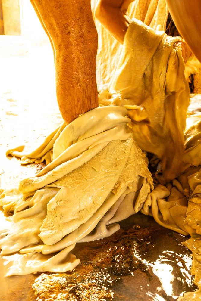 Série photo documentaire de la tannerie de Chouara à Fès