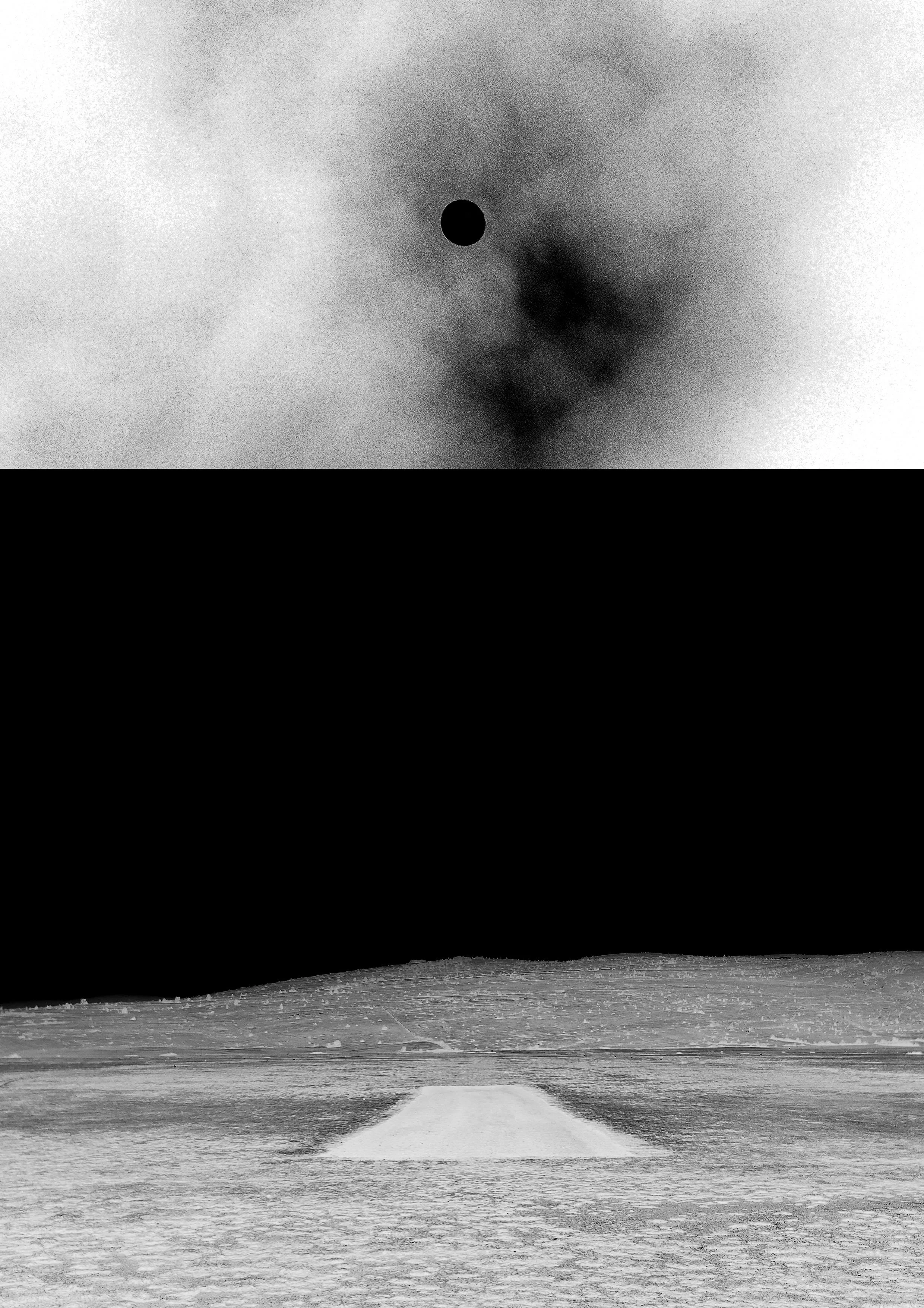 Paysage de la Lozère, capturant sa beauté rude, ses contrastes et l'omniprésence du vent. Photographie issue de la série de Jean-François Pighin, développée dans le cadre du mentorat photo en ligne de Préludes Photo.