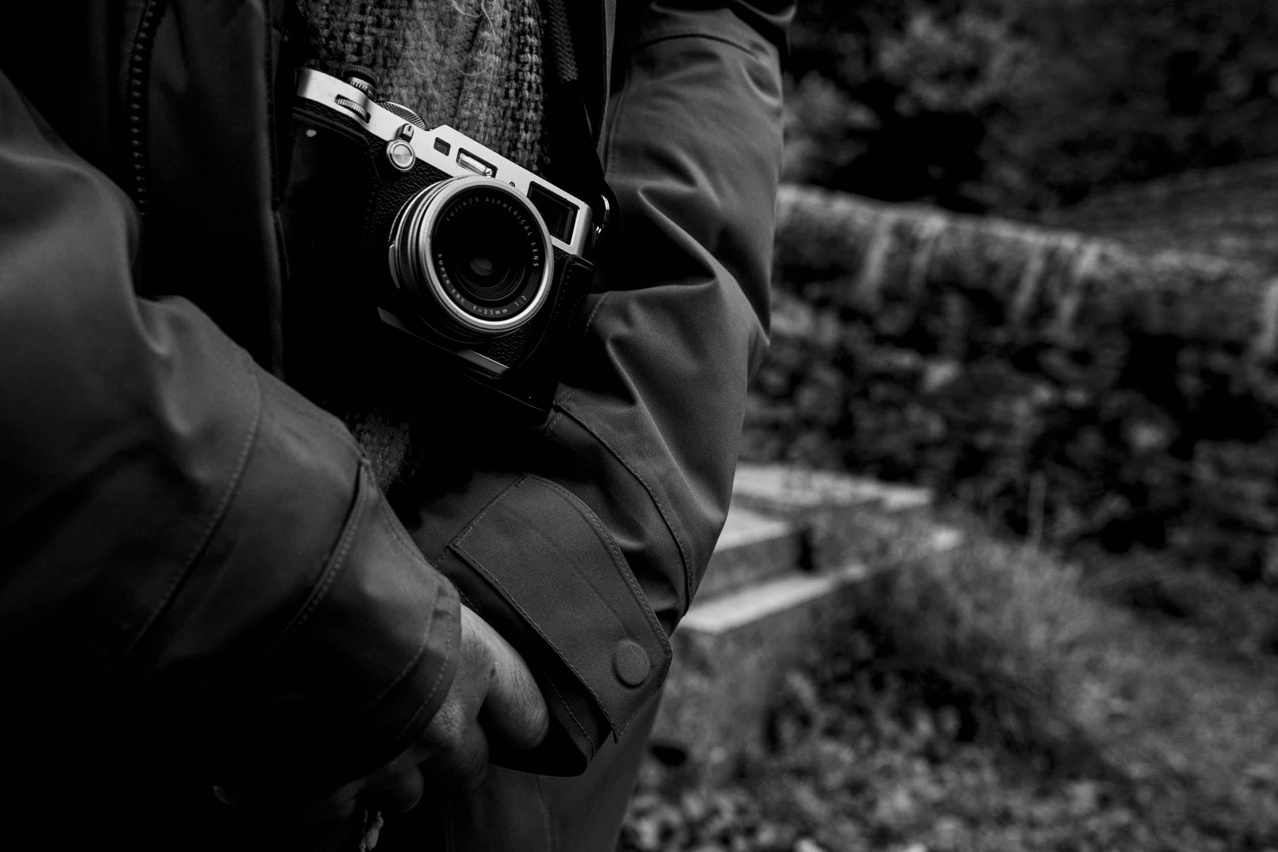 Série photo de Chris Branruz en noir et blanc dans les Cévennes en Lozère