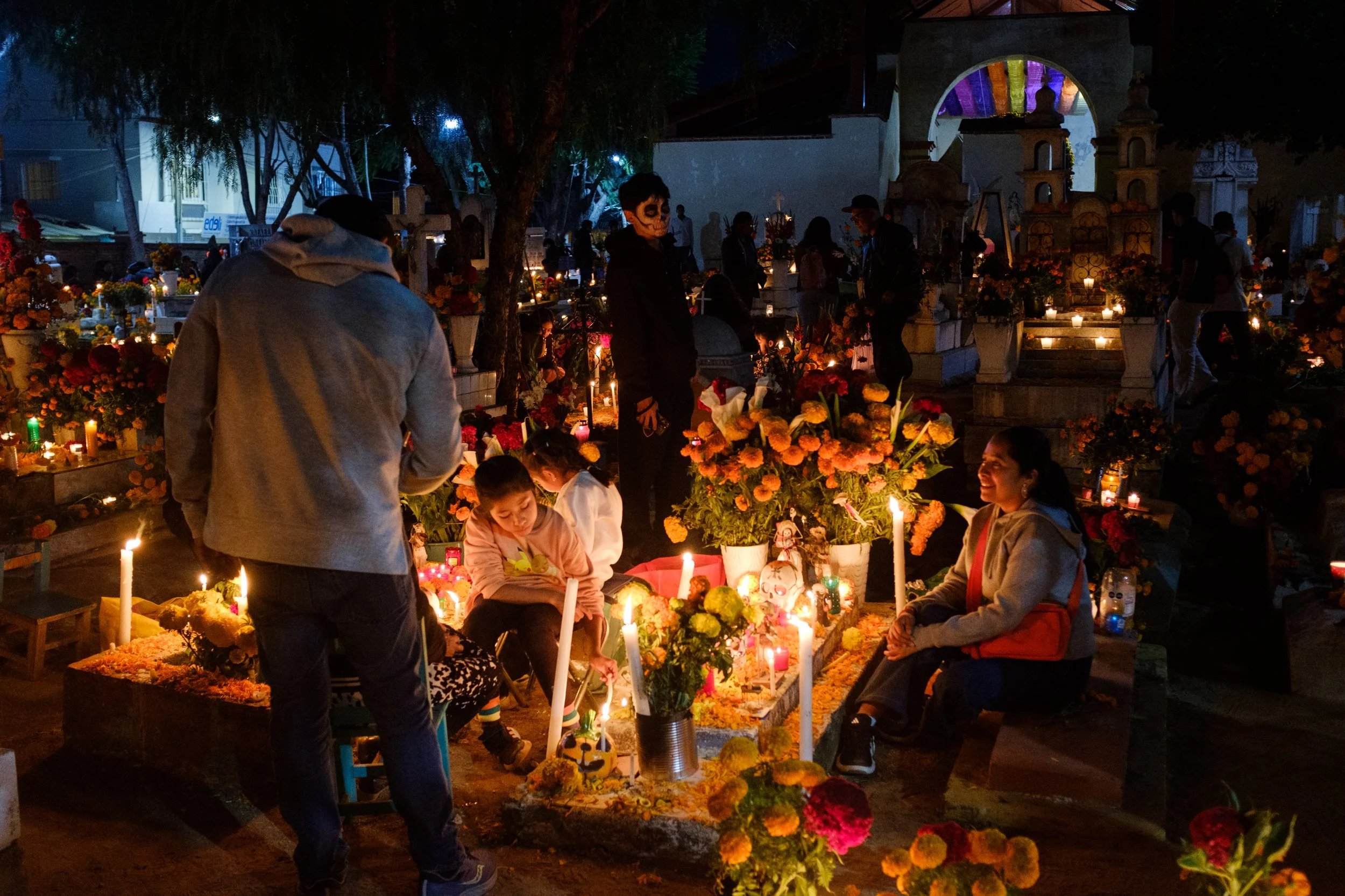 Workshop photo à Oaxaca au Mexique pour la fête des morts, le dia de le muertos