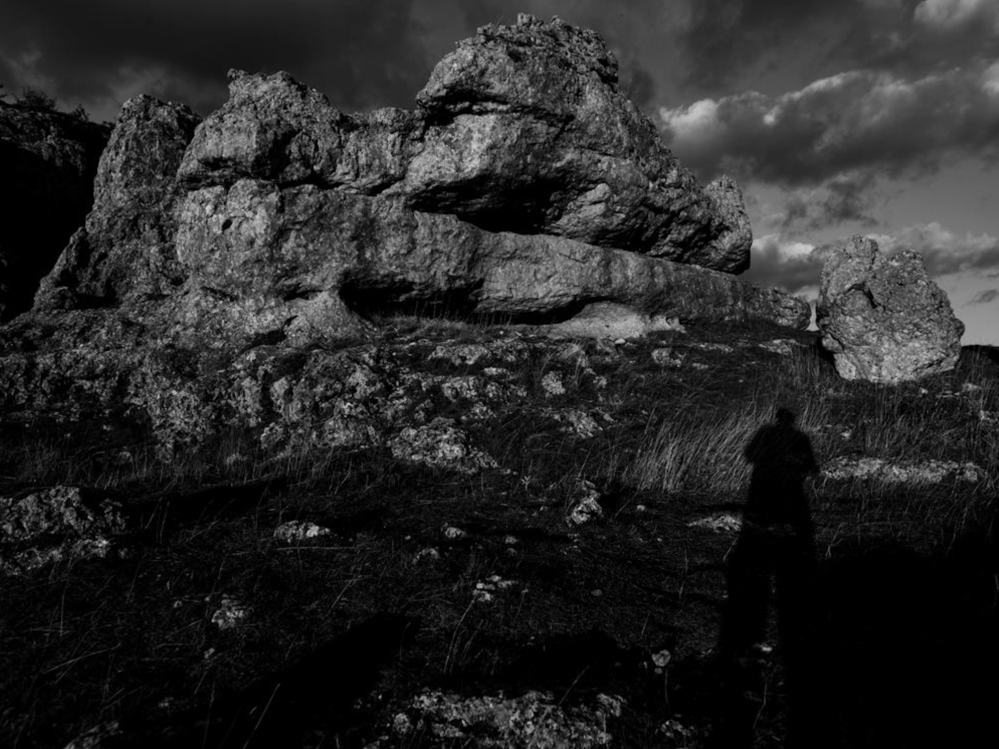 Série photo de Christian Taquet en noir et blanc dans les Cévennes en Lozère