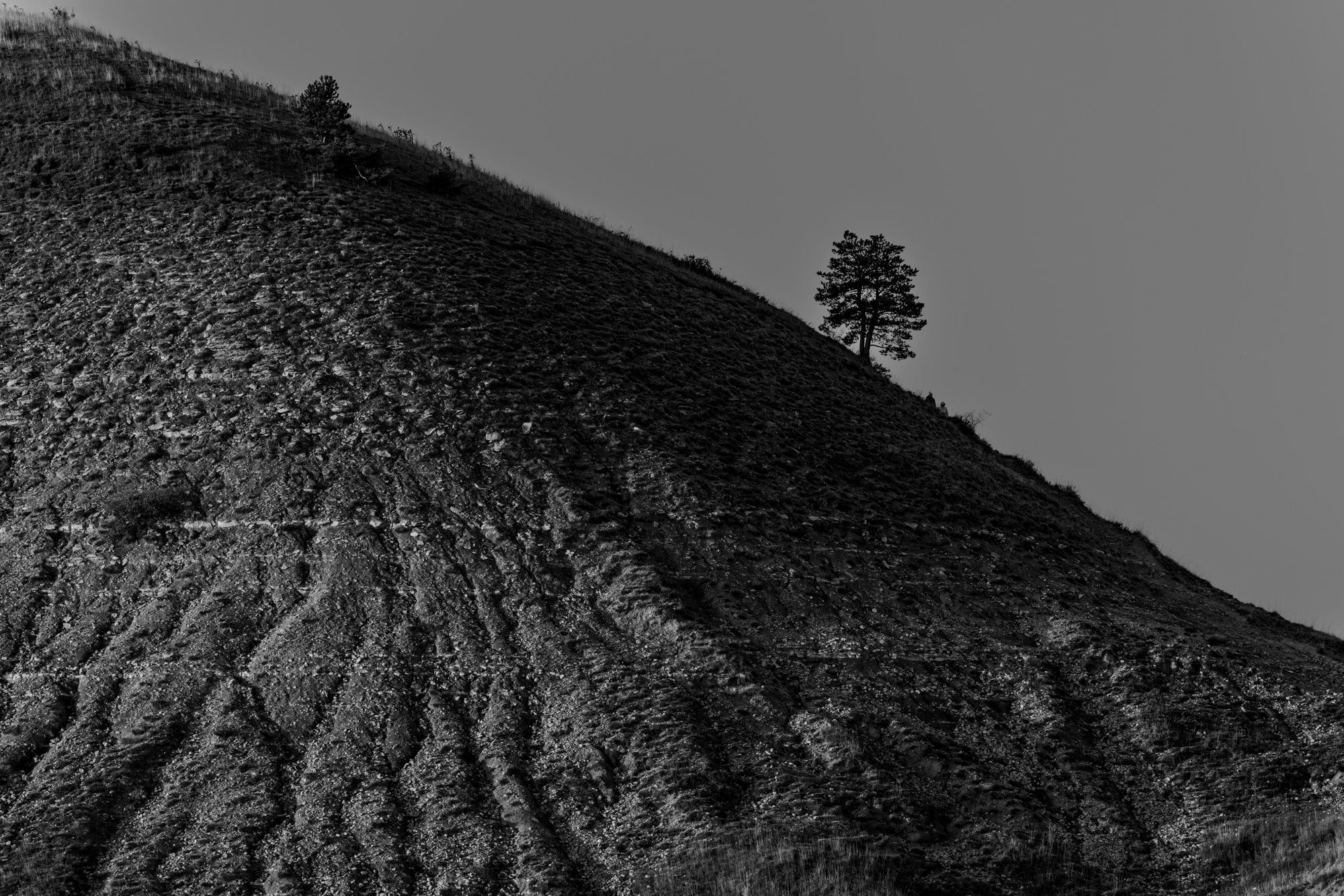Série photo de Stéphane Ouradou en noir et blanc dans les Cévennes en Lozère