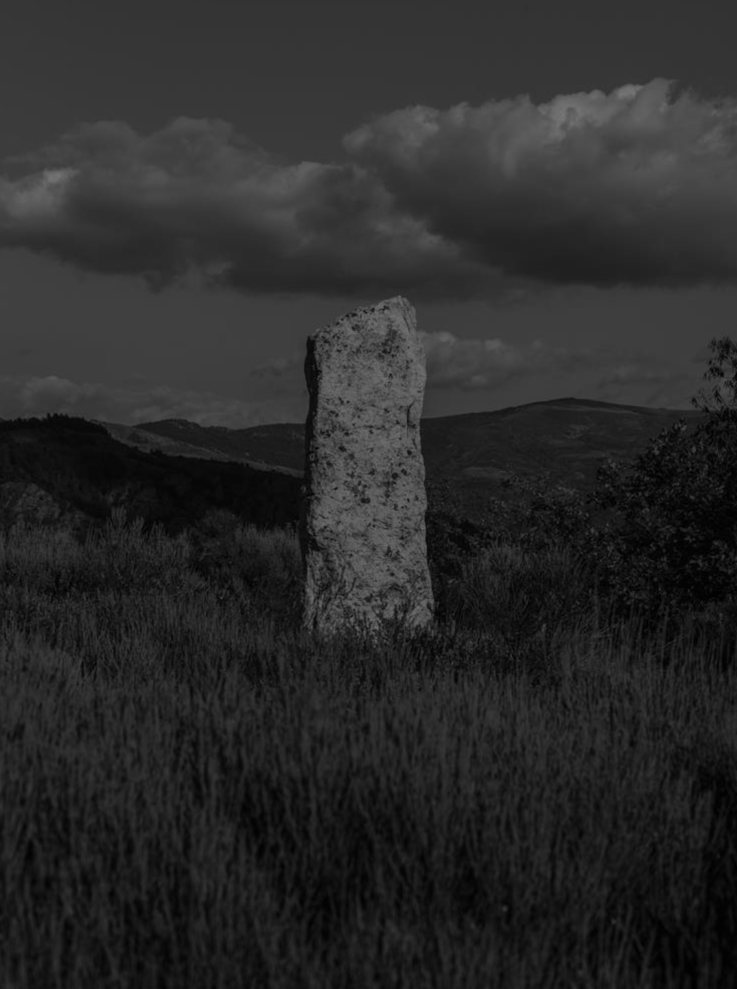 Série photo de Christian Taquet en noir et blanc dans les Cévennes en Lozère