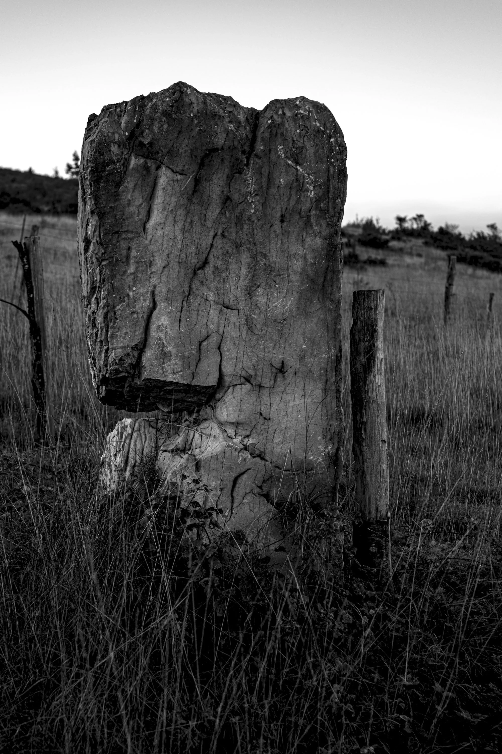 Série photo de Philippe Alliel en noir et blanc dans les Cévennes en Lozère