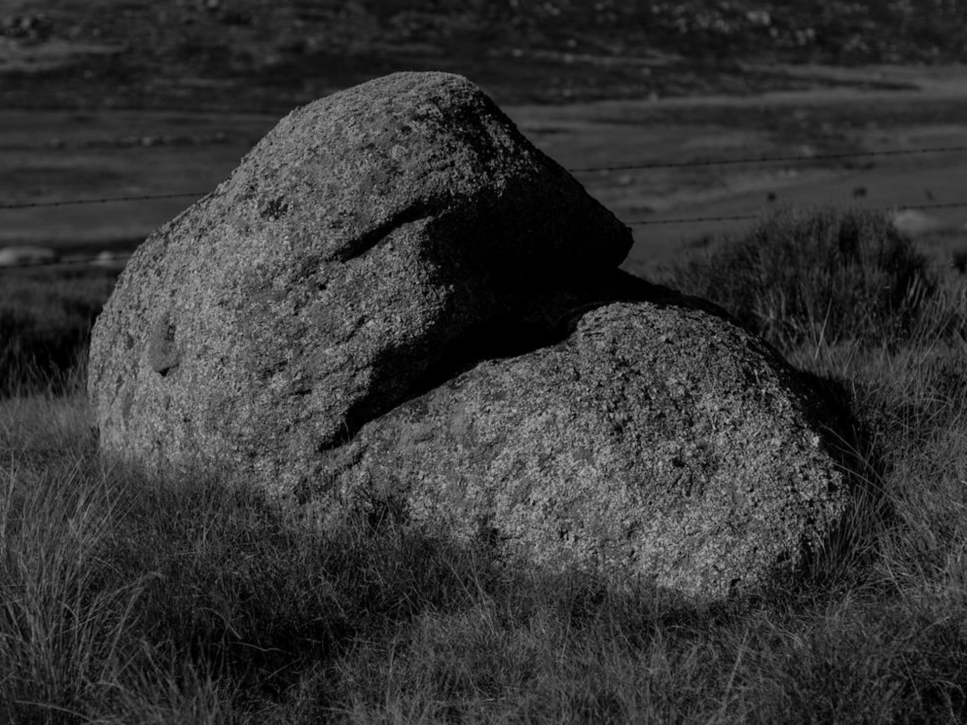 Série photo de Christian Taquet en noir et blanc dans les Cévennes en Lozère