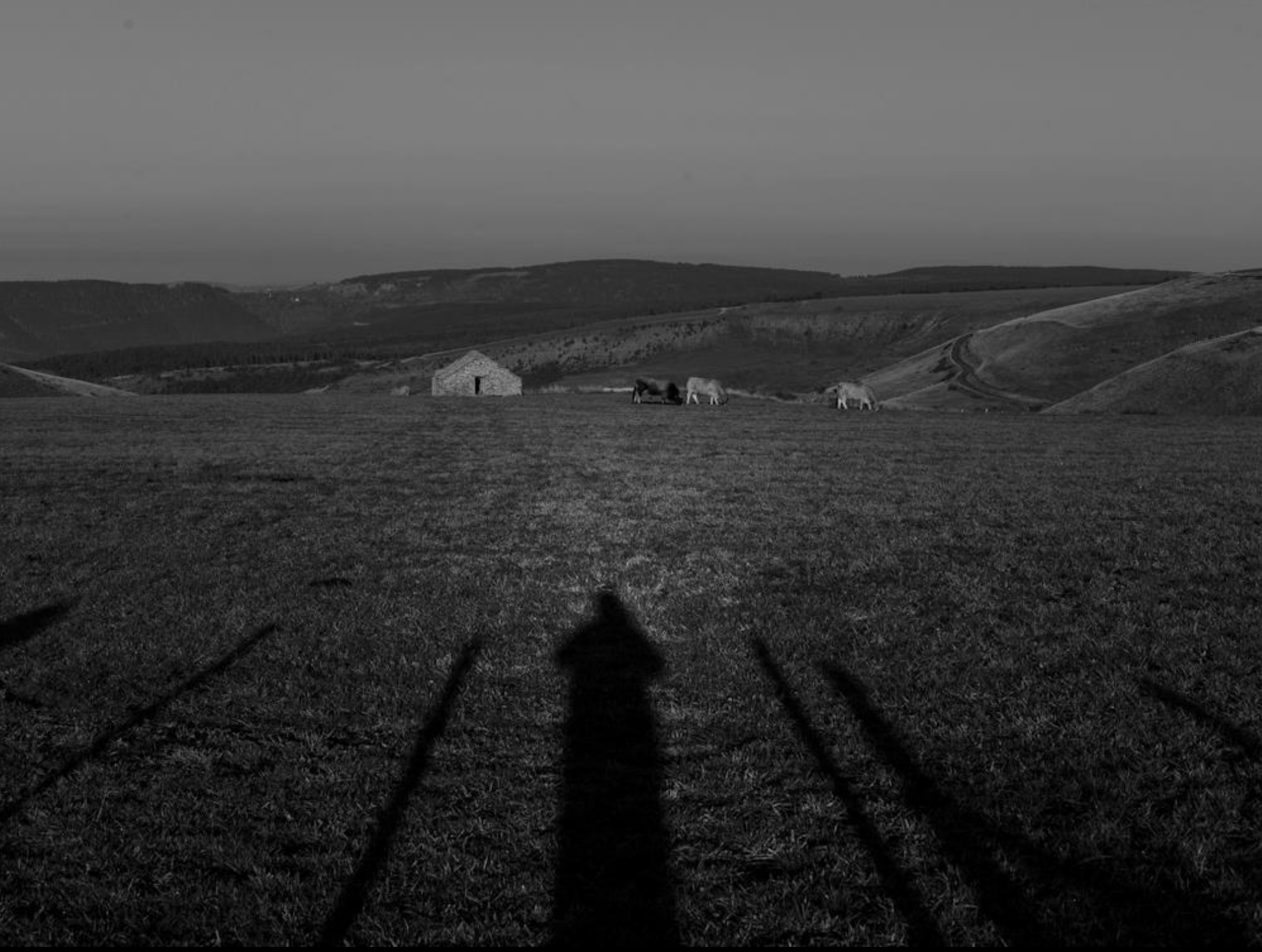 Série photo de Christian Taquet en noir et blanc dans les Cévennes en Lozère