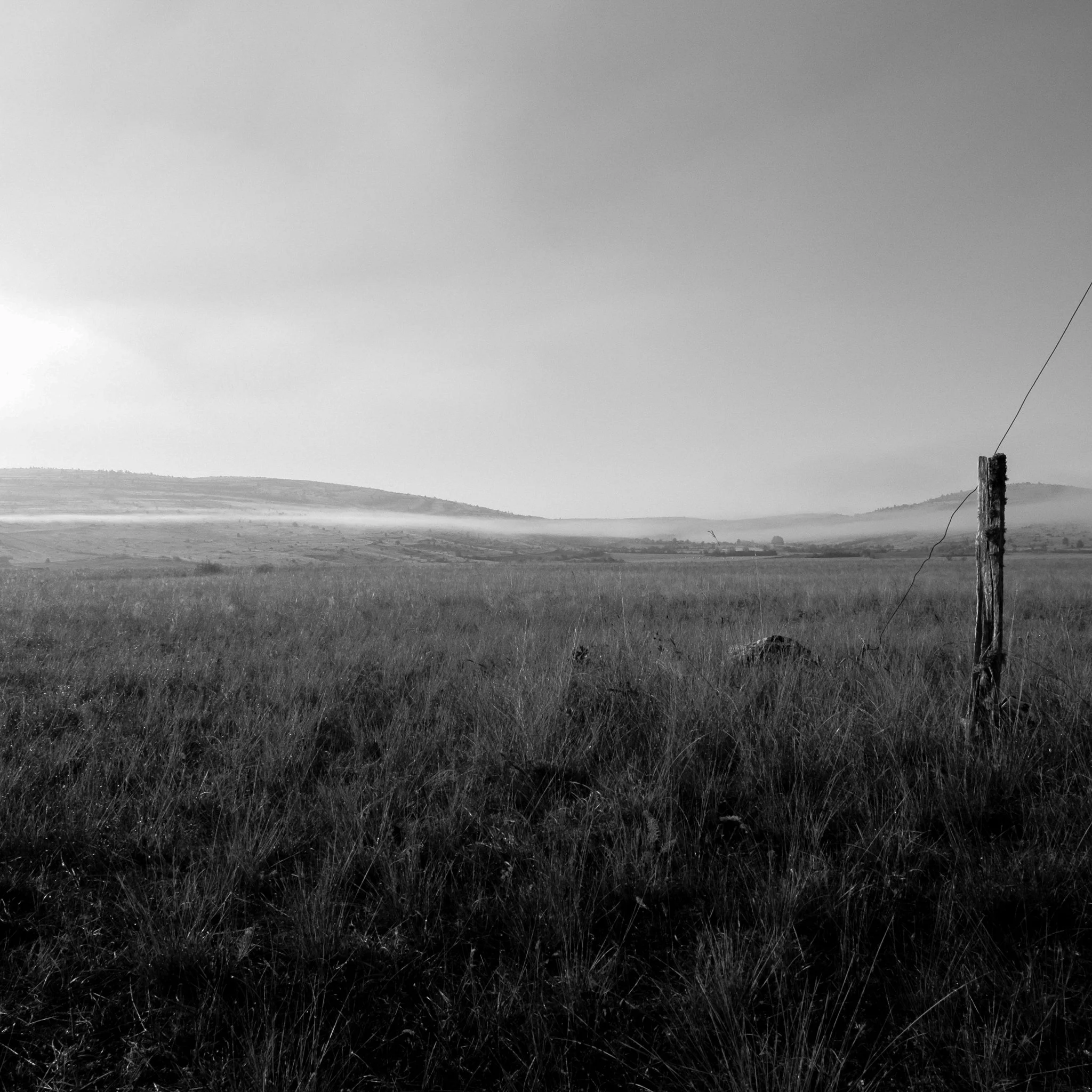 Série photo de Pierre Carrelet en noir et blanc dans les Cévennes en Lozère