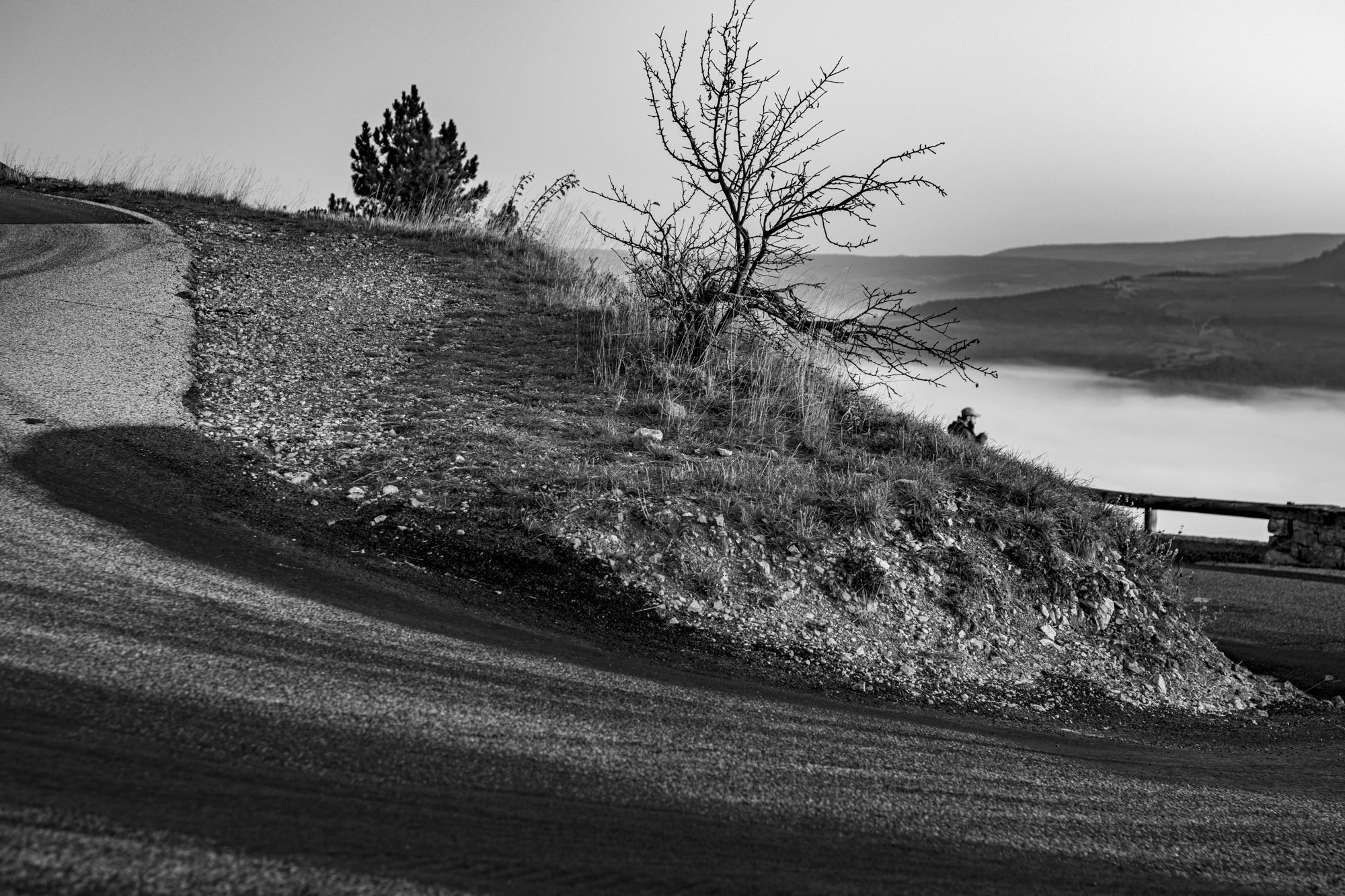 Série photo de Philippe Alliel en noir et blanc dans les Cévennes en Lozère
